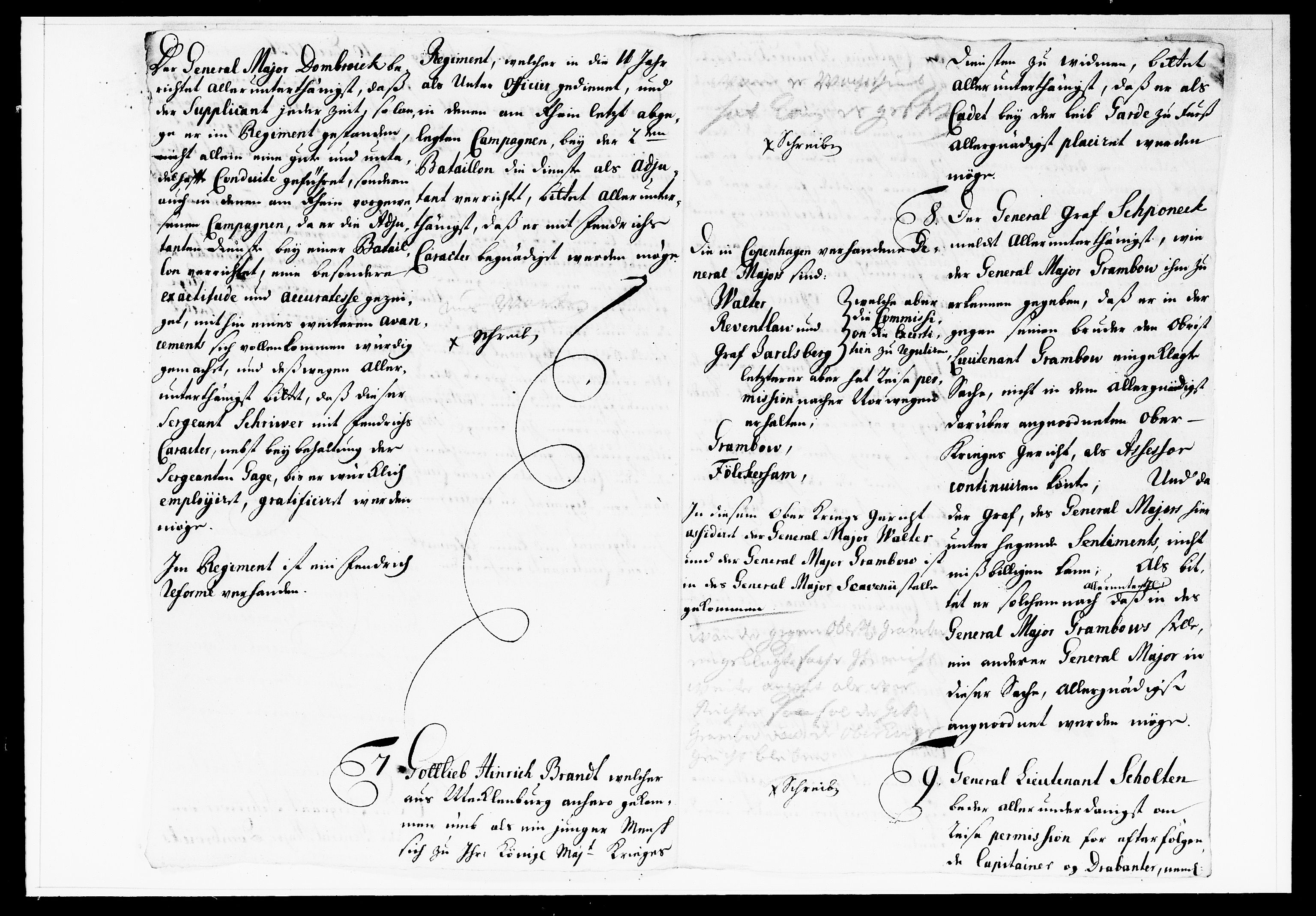 Krigskollegiet, Krigskancelliet, DRA/A-0006/-/1130-1137: Refererede sager, 1736, s. 457