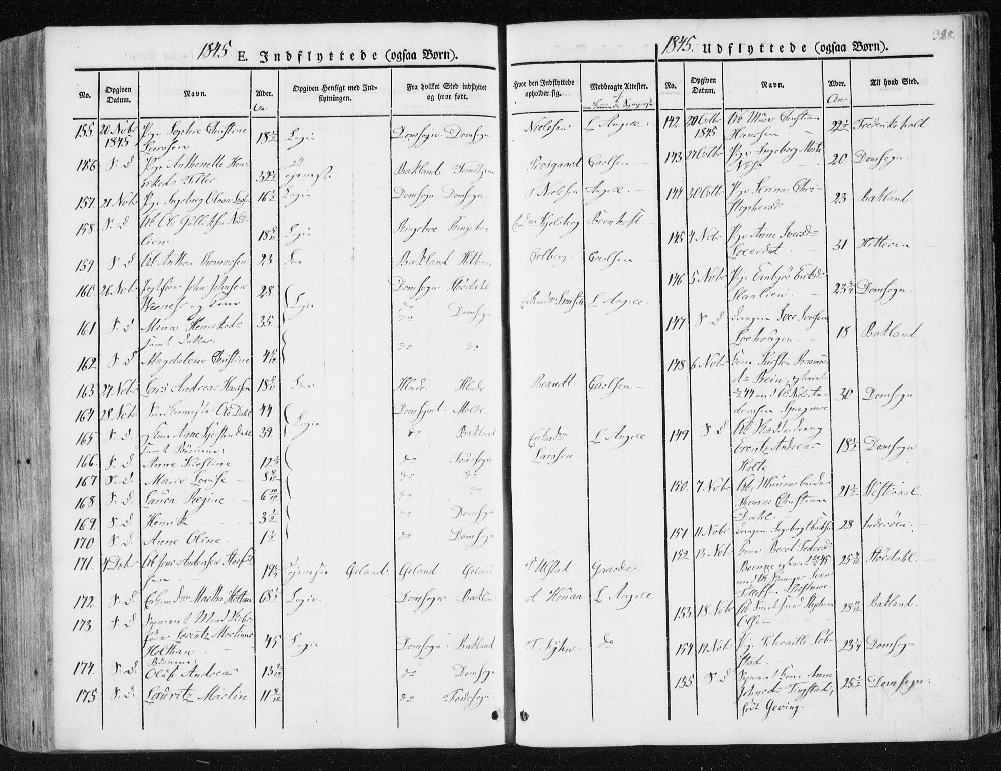 Ministerialprotokoller, klokkerbøker og fødselsregistre - Sør-Trøndelag, SAT/A-1456/602/L0110: Ministerialbok nr. 602A08, 1840-1854, s. 328