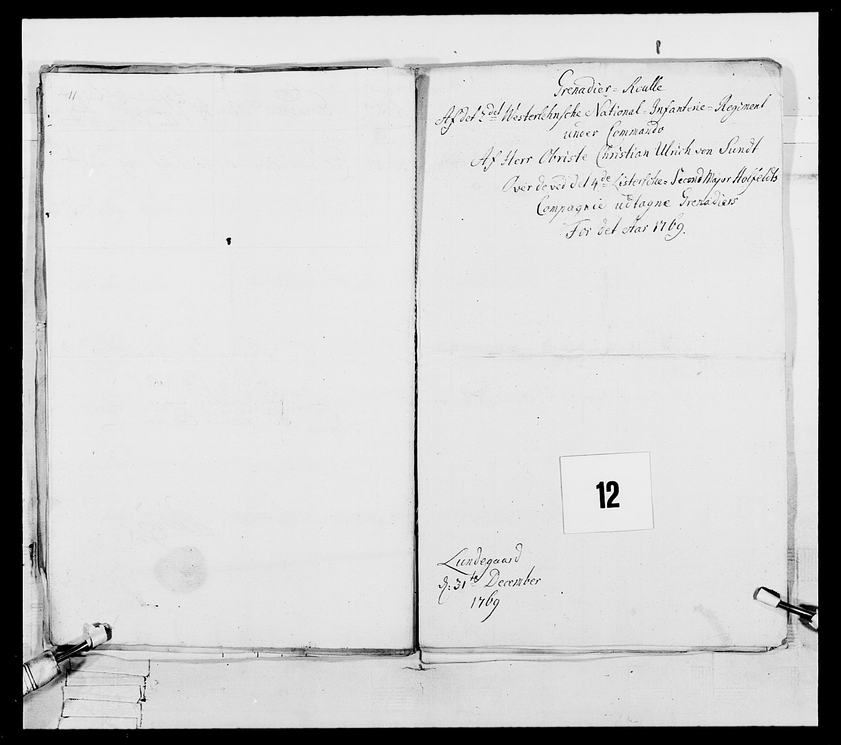 Generalitets- og kommissariatskollegiet, Det kongelige norske kommissariatskollegium, AV/RA-EA-5420/E/Eh/L0105: 2. Vesterlenske nasjonale infanteriregiment, 1766-1773, s. 57