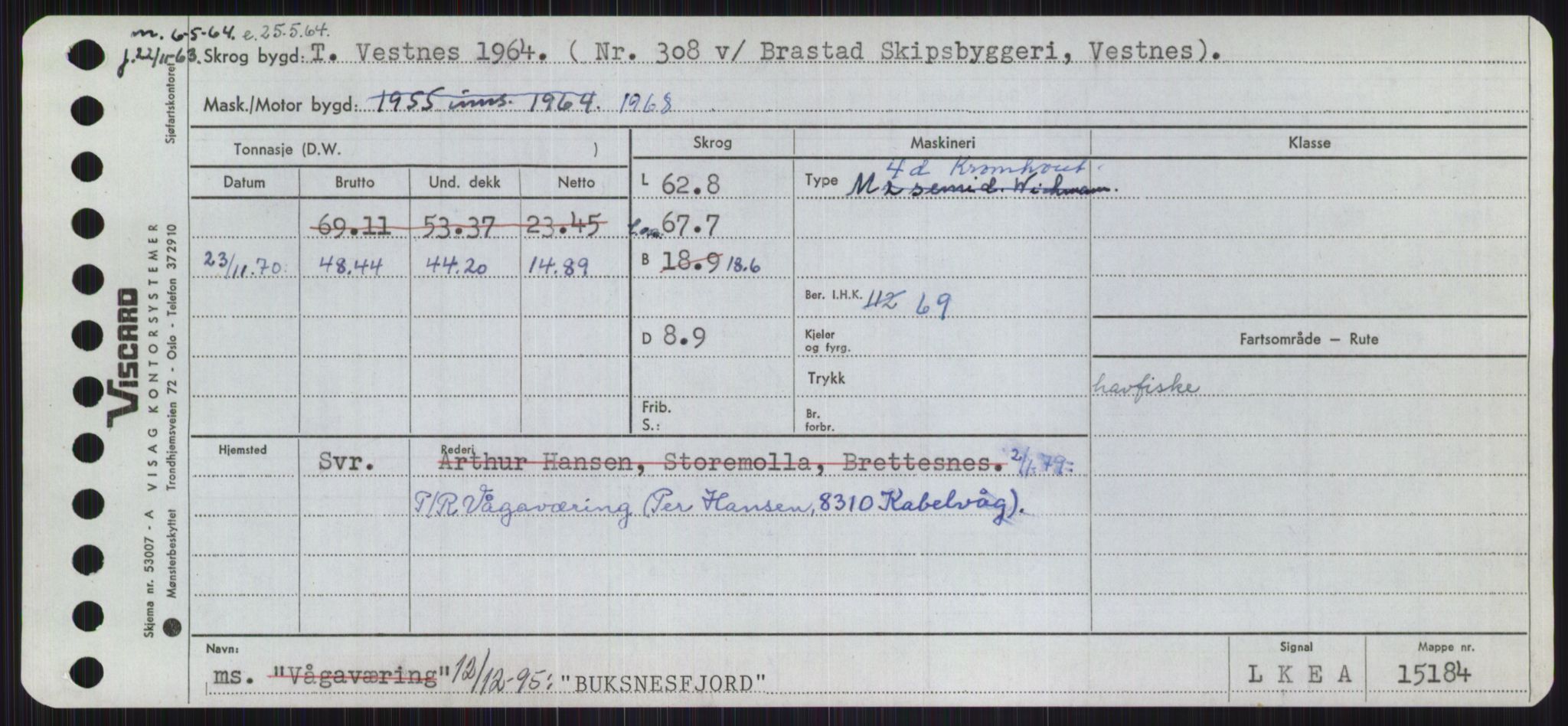 Sjøfartsdirektoratet med forløpere, Skipsmålingen, AV/RA-S-1627/H/Ha/L0001/0002: Fartøy, A-Eig / Fartøy Bjør-Eig, s. 393