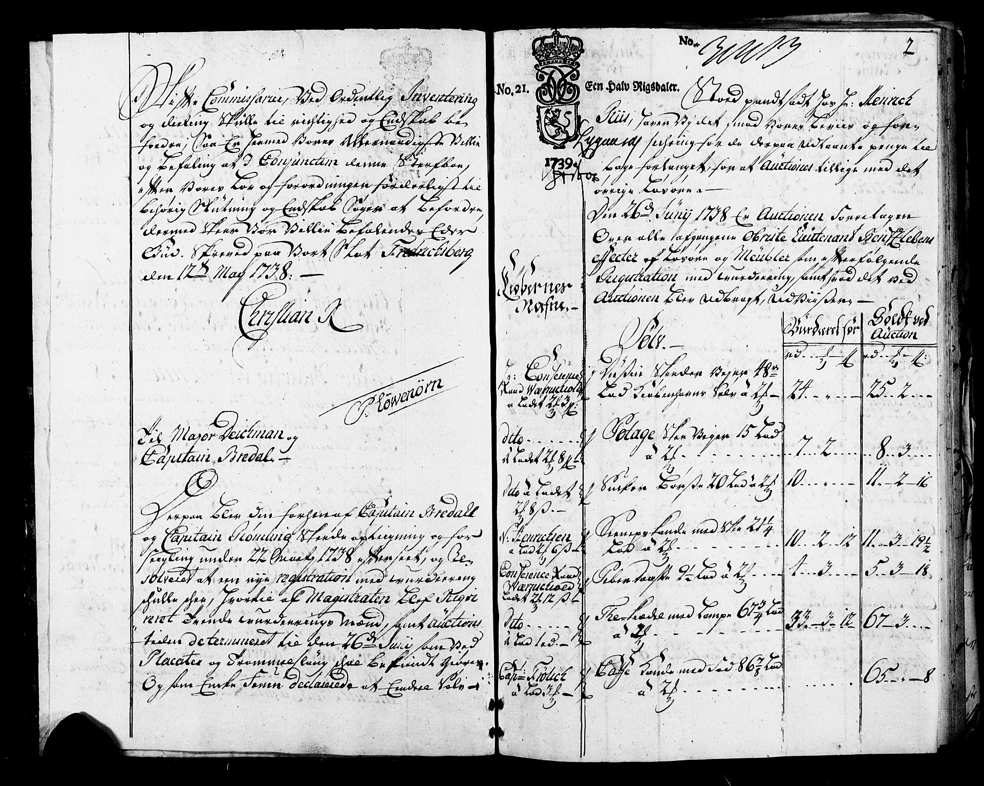 Forsvaret, Generalauditøren, AV/RA-RAFA-1772/F/Fj/Fja/L0004: --, 1750-1818, s. 2