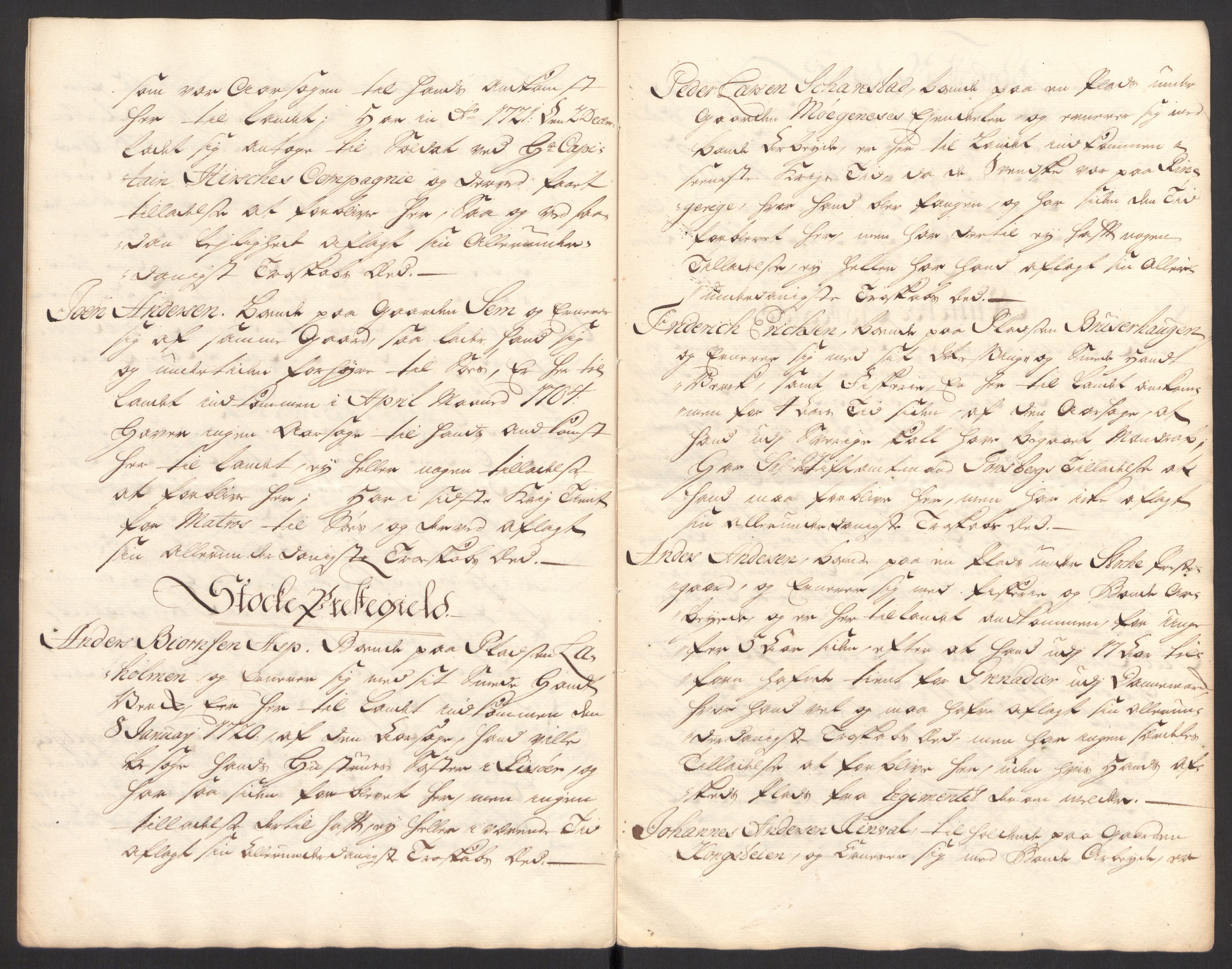 Kristiania stiftamt, SAO/A-10386/G/Gc/L0002: Utlendinger i Akershus stift, 1734-1735, s. 85