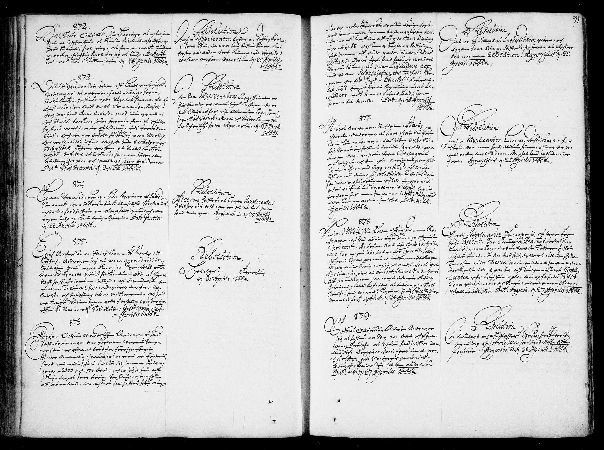 Stattholderembetet 1572-1771, RA/EA-2870/Ad/L0001: Supplikasjons- og resolusjonsprotokoll, 1662-1669, s. 298b-299a
