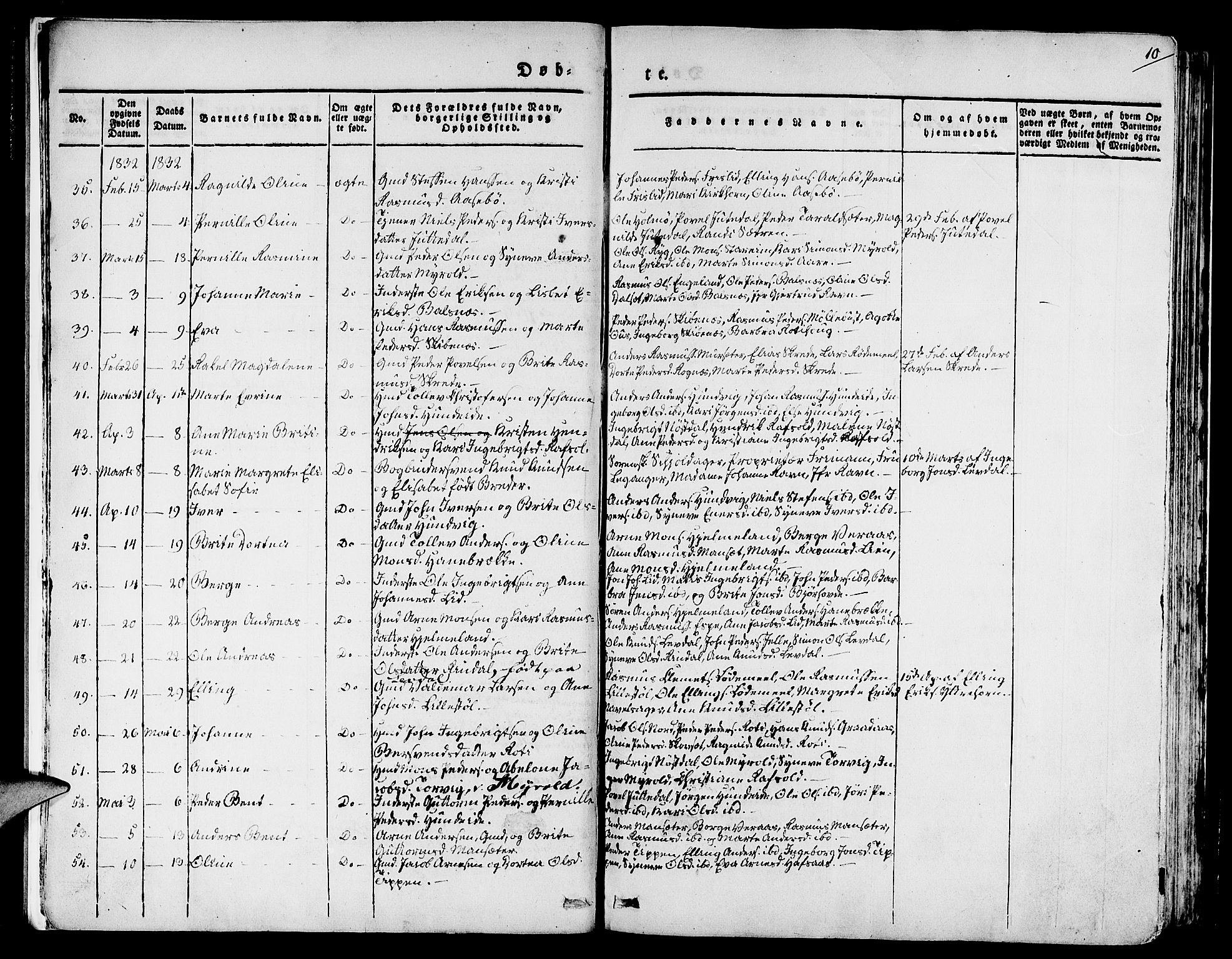 Eid sokneprestembete, AV/SAB-A-82301/H/Haa/Haaa/L0006: Ministerialbok nr. A 6, 1831-1843, s. 10