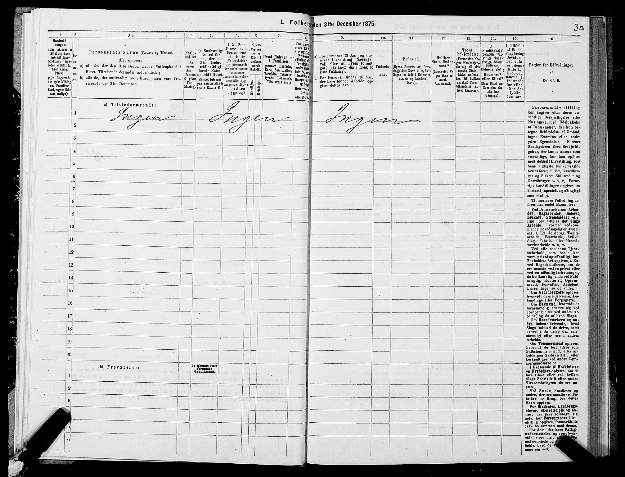 SATØ, Folketelling 1875 for 2001B Hammerfest prestegjeld, Hammerfest kjøpstad, 1875, s. 1030