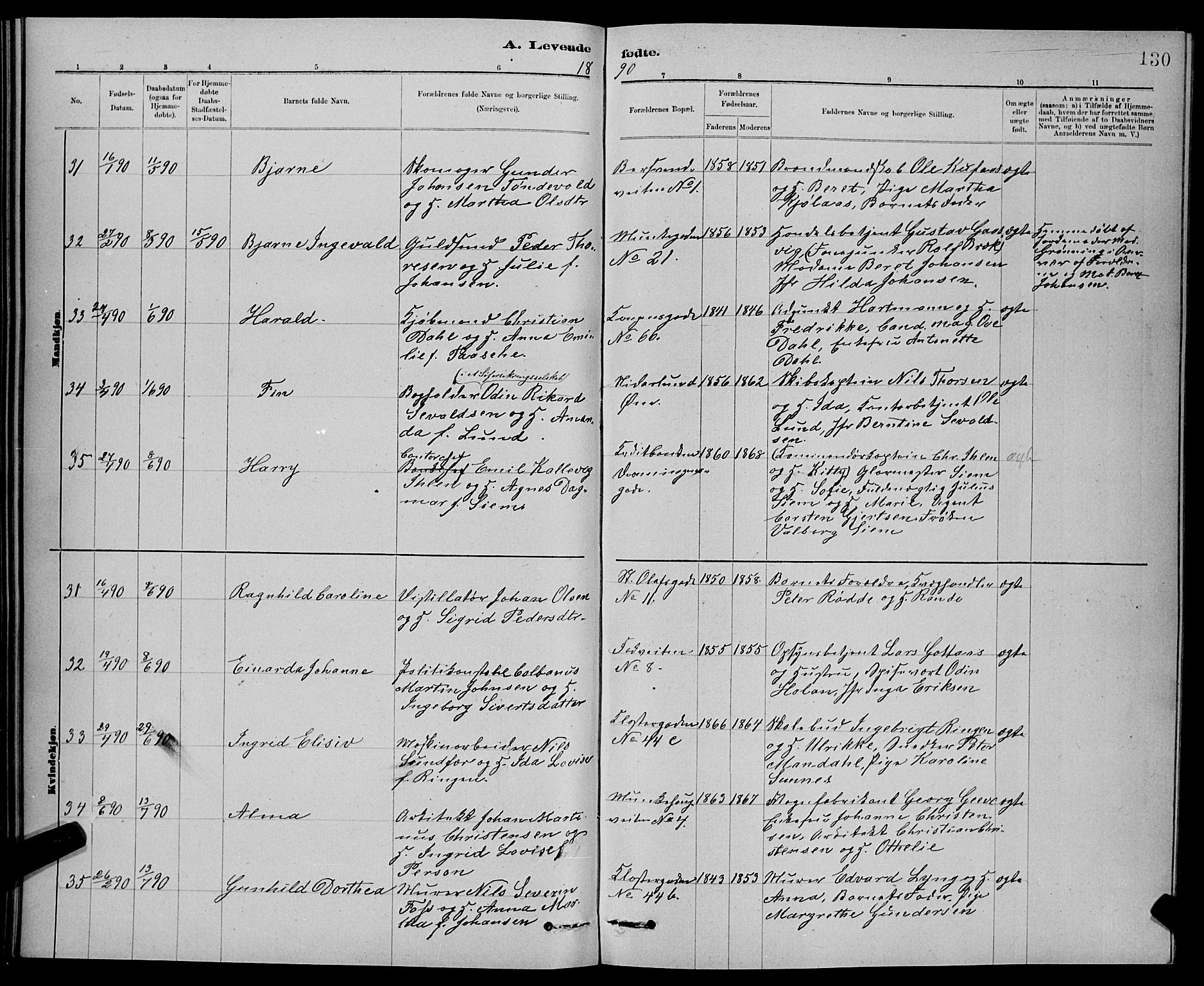 Ministerialprotokoller, klokkerbøker og fødselsregistre - Sør-Trøndelag, AV/SAT-A-1456/601/L0092: Klokkerbok nr. 601C10, 1884-1897, s. 130