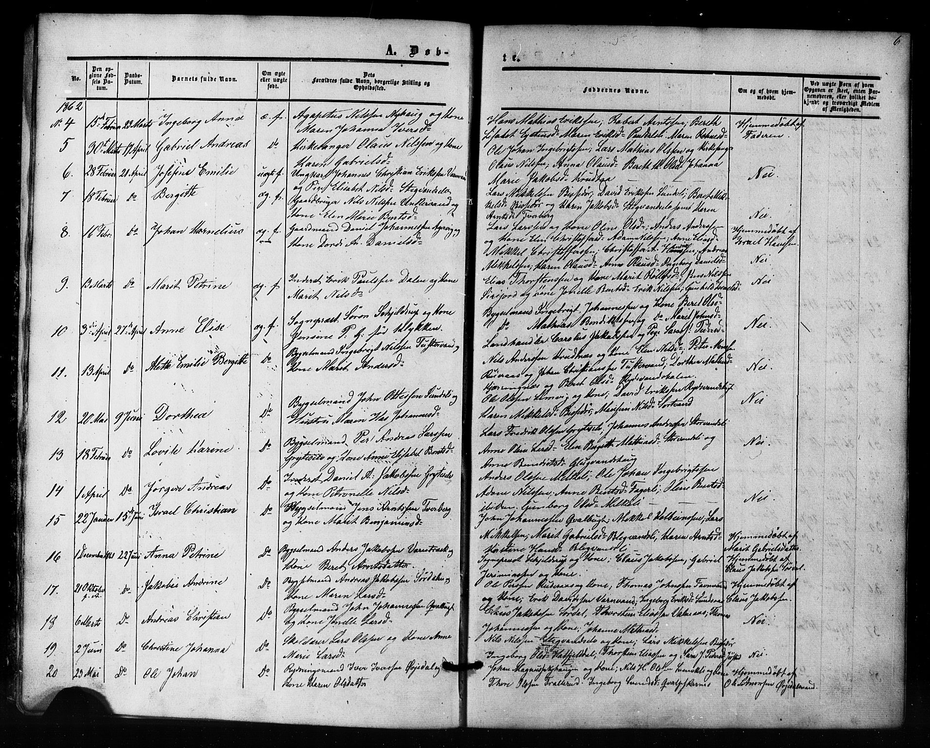 Ministerialprotokoller, klokkerbøker og fødselsregistre - Nordland, AV/SAT-A-1459/823/L0324: Ministerialbok nr. 823A01, 1860-1878, s. 6