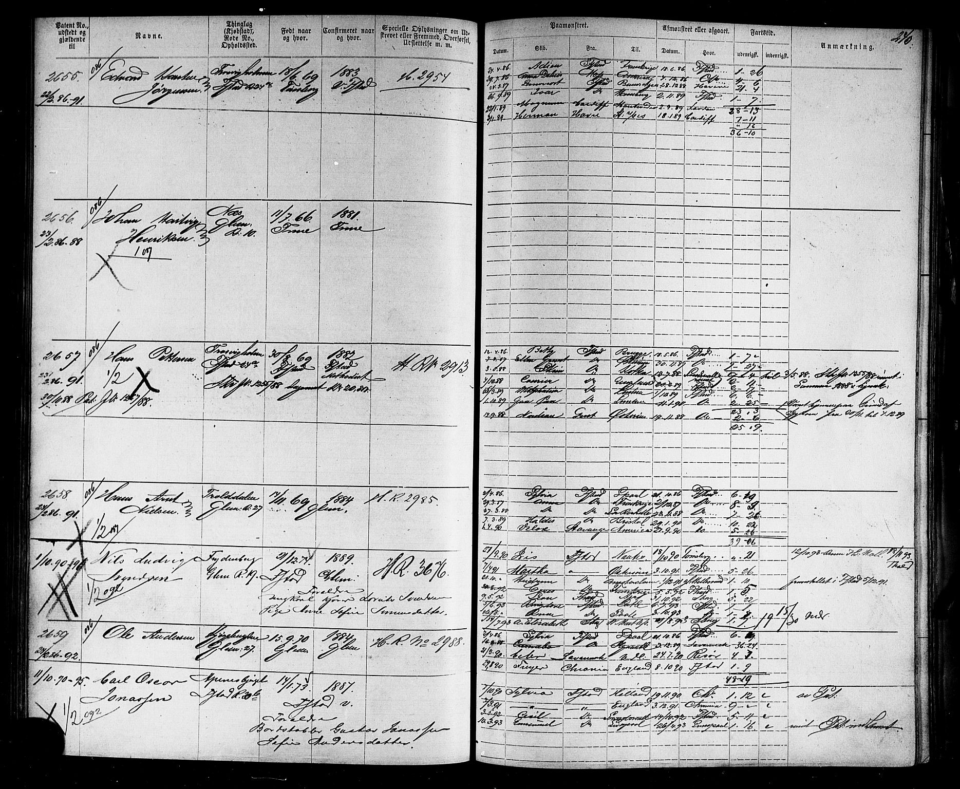 Fredrikstad mønstringskontor, SAO/A-10569b/F/Fc/Fca/L0005: Annotasjonsrulle, 1884-1899, s. 247