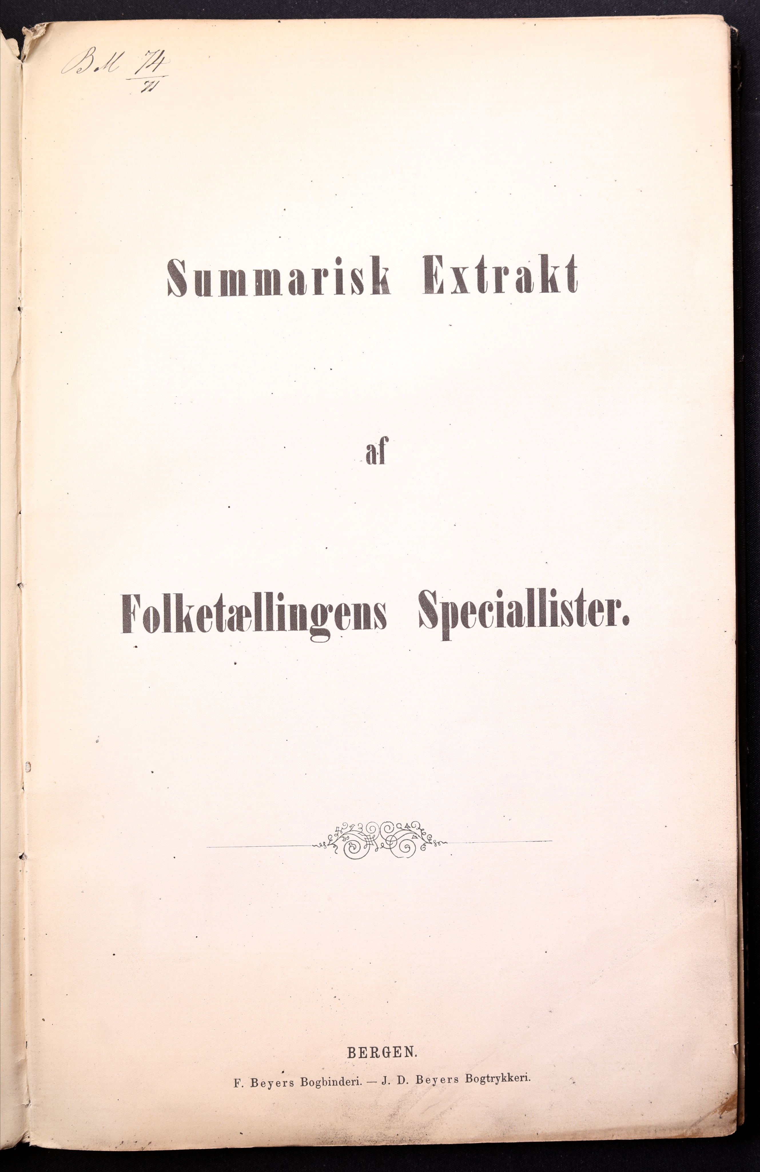 RA, Folketelling 1870 for 1301 Bergen kjøpstad, 1870