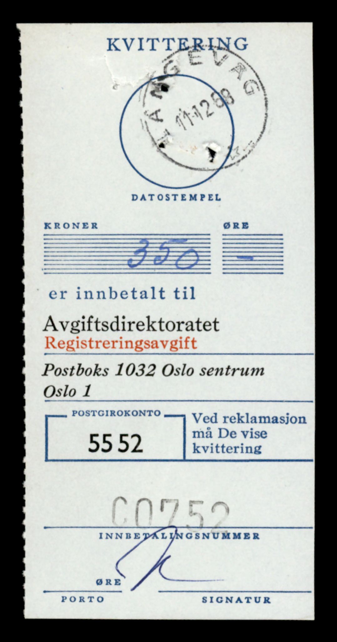 Møre og Romsdal vegkontor - Ålesund trafikkstasjon, SAT/A-4099/F/Fe/L0036: Registreringskort for kjøretøy T 12831 - T 13030, 1927-1998, s. 257