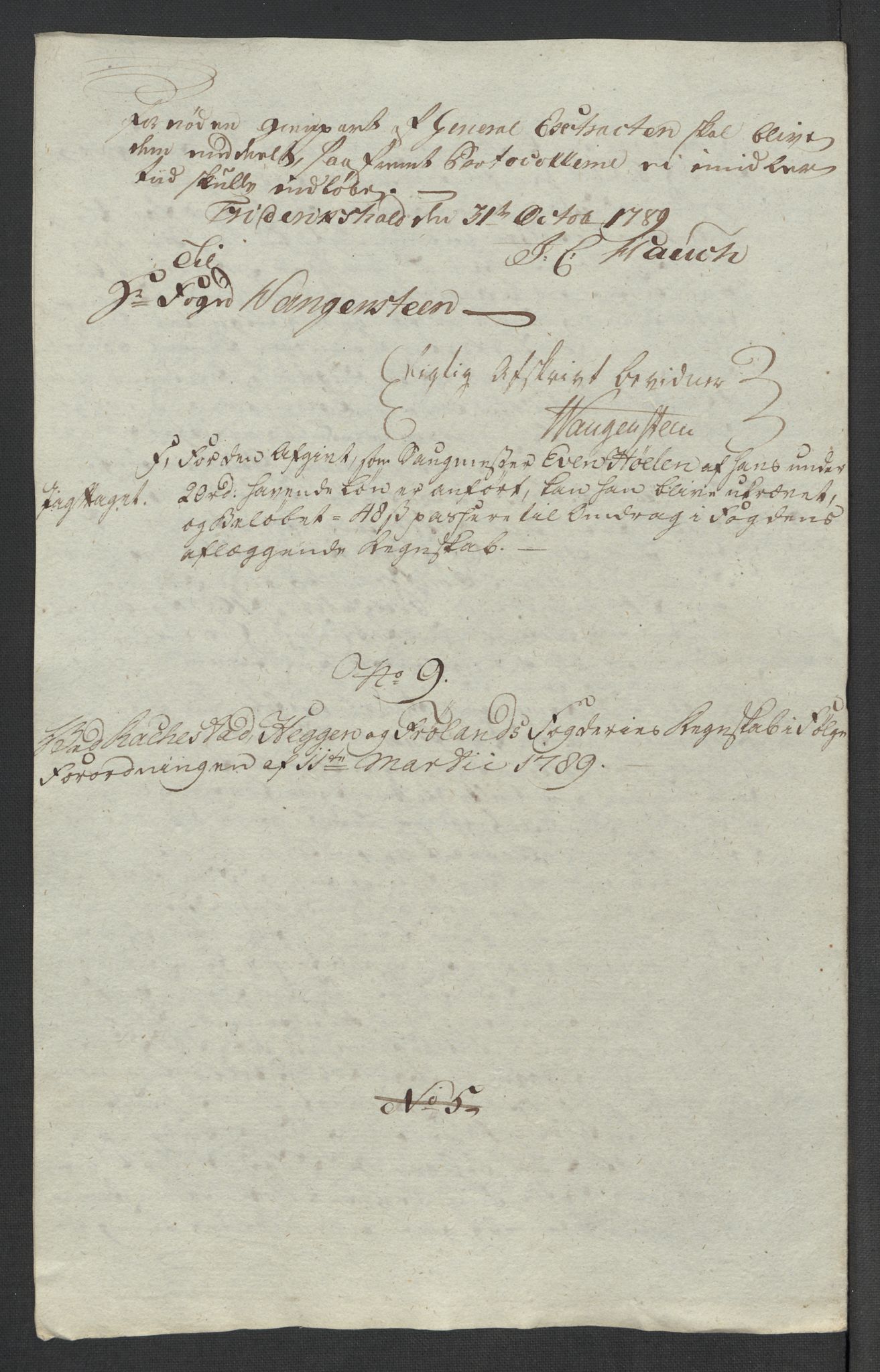 Rentekammeret inntil 1814, Reviderte regnskaper, Mindre regnskaper, AV/RA-EA-4068/Rf/Rfe/L0035: Rakkestad, Heggen og Frøland fogderi, 1789, s. 10