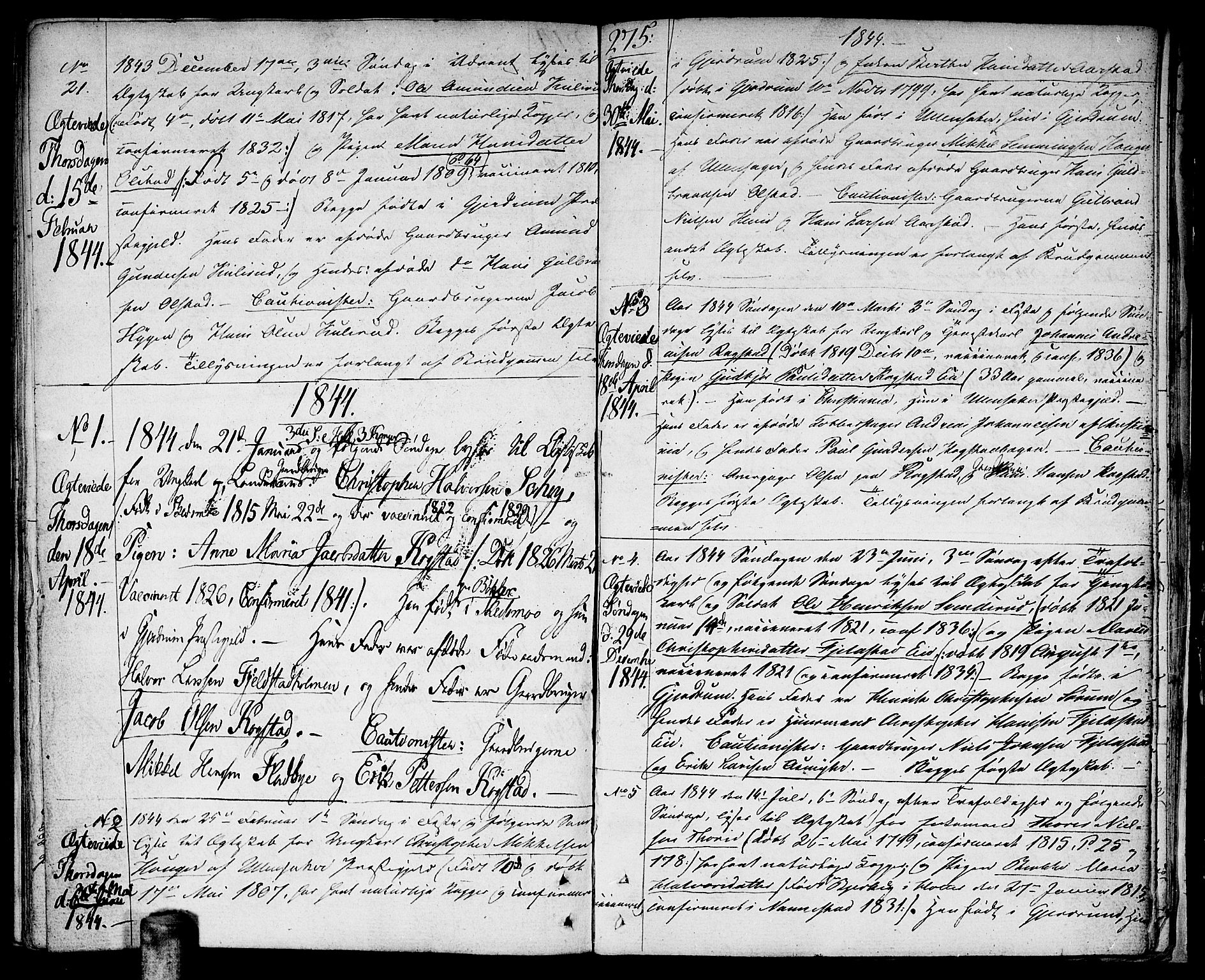 Gjerdrum prestekontor Kirkebøker, AV/SAO-A-10412b/F/Fa/L0003: Ministerialbok nr. I 3, 1798-1815, s. 275