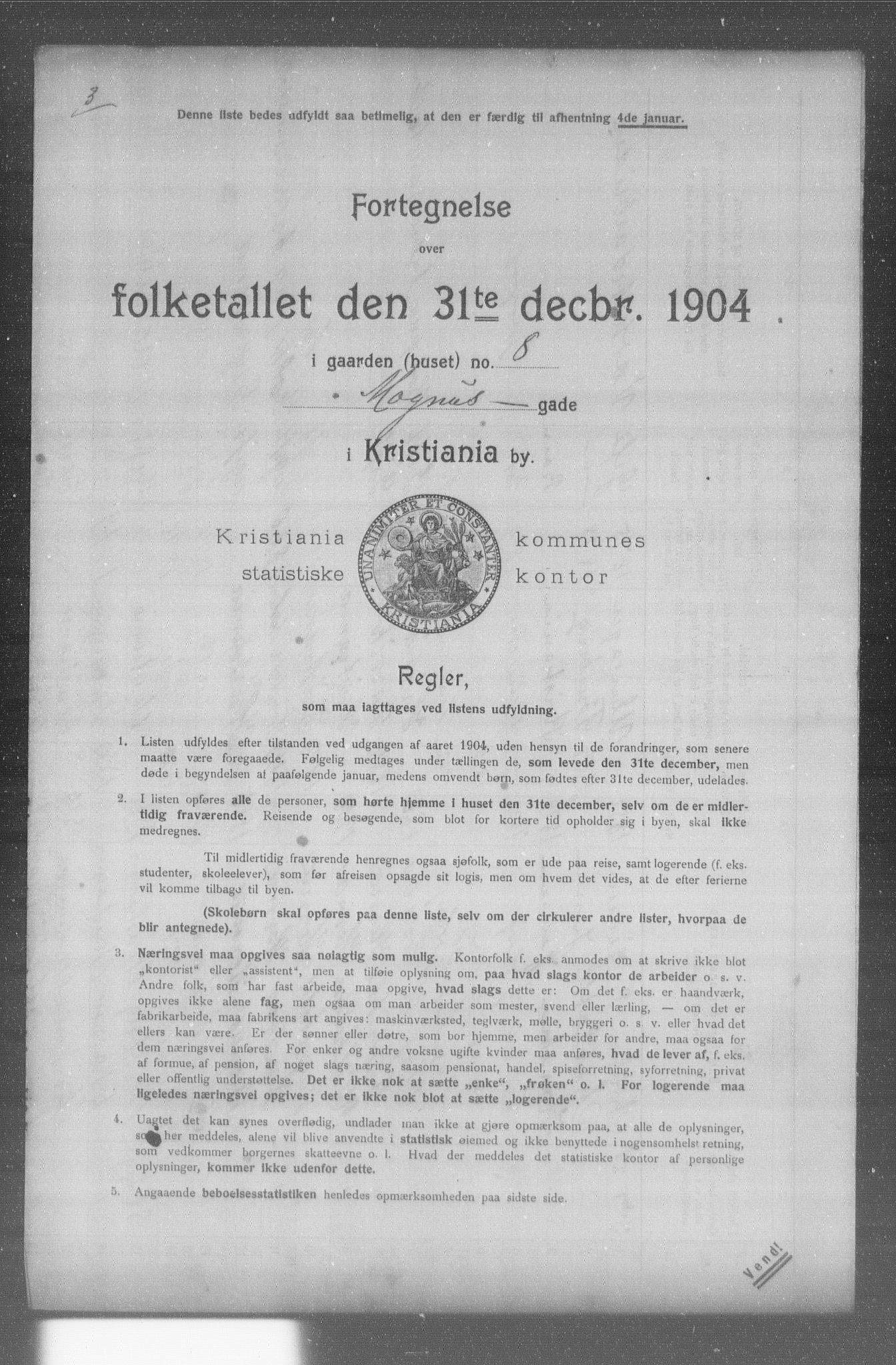 OBA, Kommunal folketelling 31.12.1904 for Kristiania kjøpstad, 1904, s. 11530