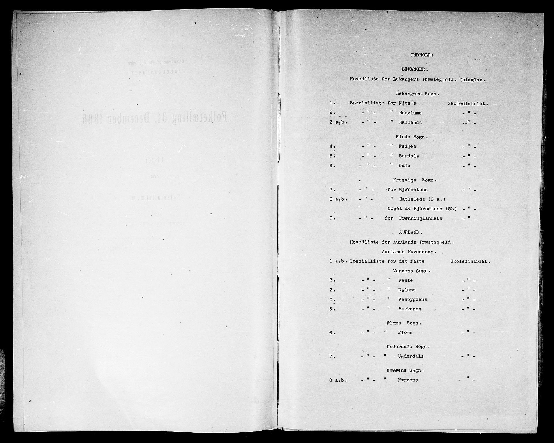 RA, Folketelling 1865 for 1419P Leikanger prestegjeld, 1865, s. 4
