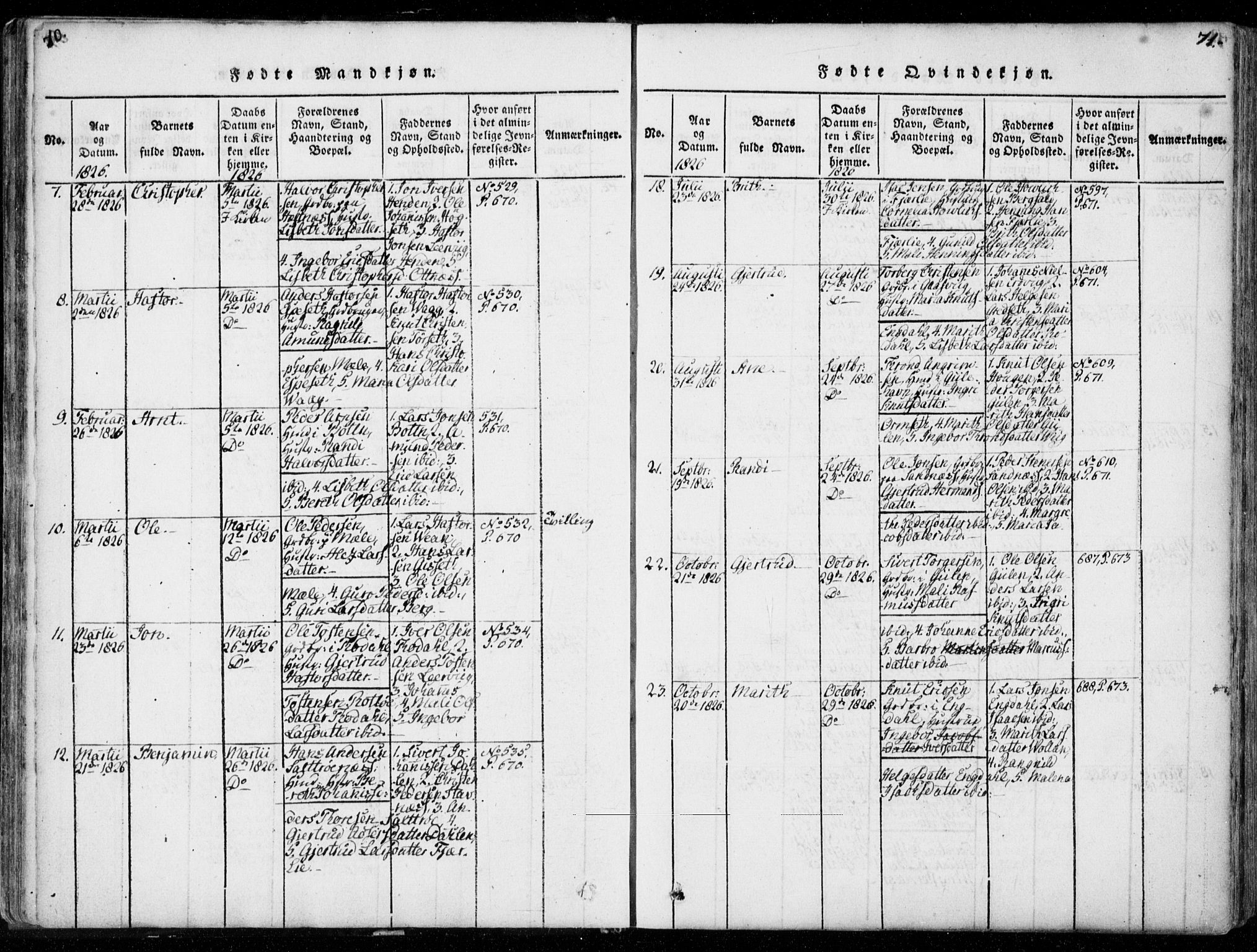 Ministerialprotokoller, klokkerbøker og fødselsregistre - Møre og Romsdal, AV/SAT-A-1454/578/L0903: Ministerialbok nr. 578A02, 1819-1838, s. 70-71