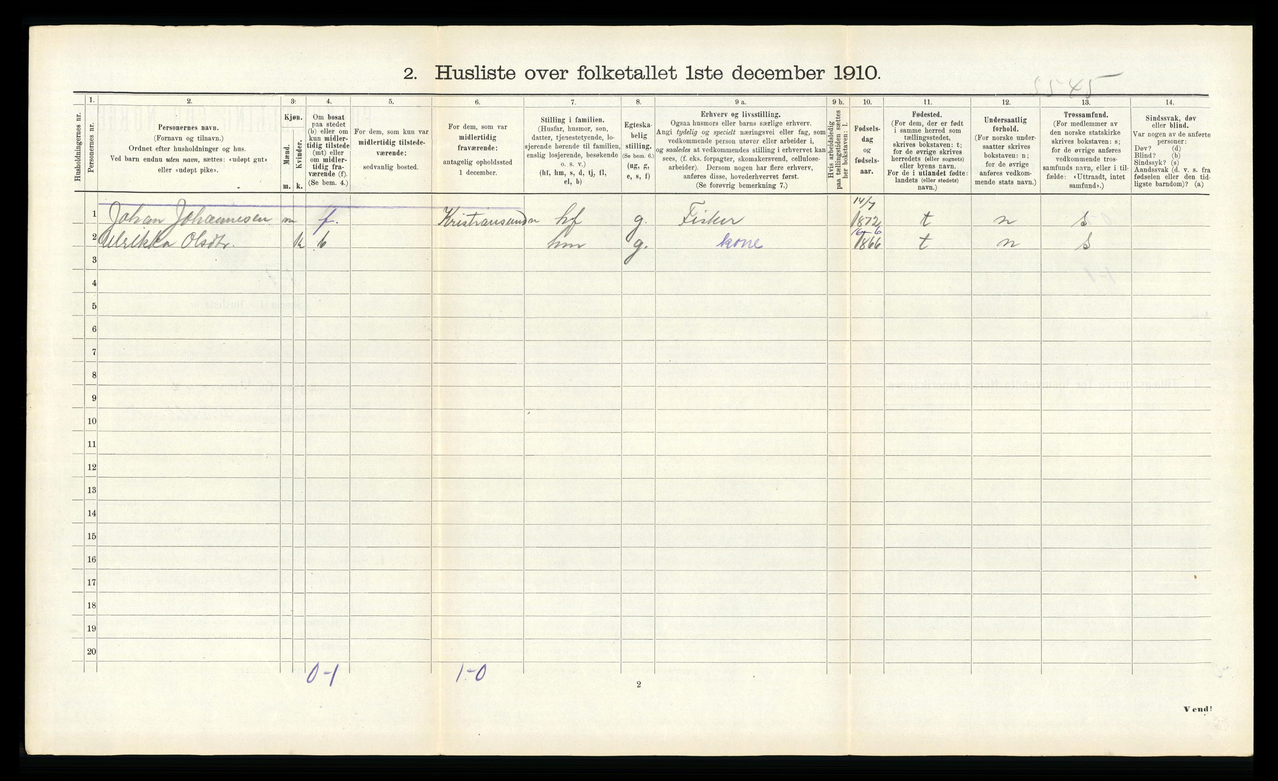 RA, Folketelling 1910 for 1617 Hitra herred, 1910, s. 266