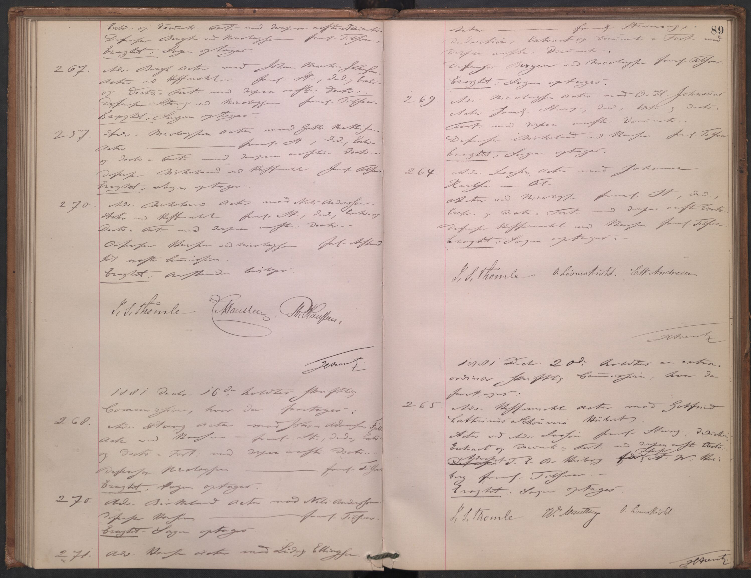 Høyesterett, AV/RA-S-1002/E/Ef/L0014: Protokoll over saker som gikk til skriftlig behandling, 1879-1884, s. 88b-89a