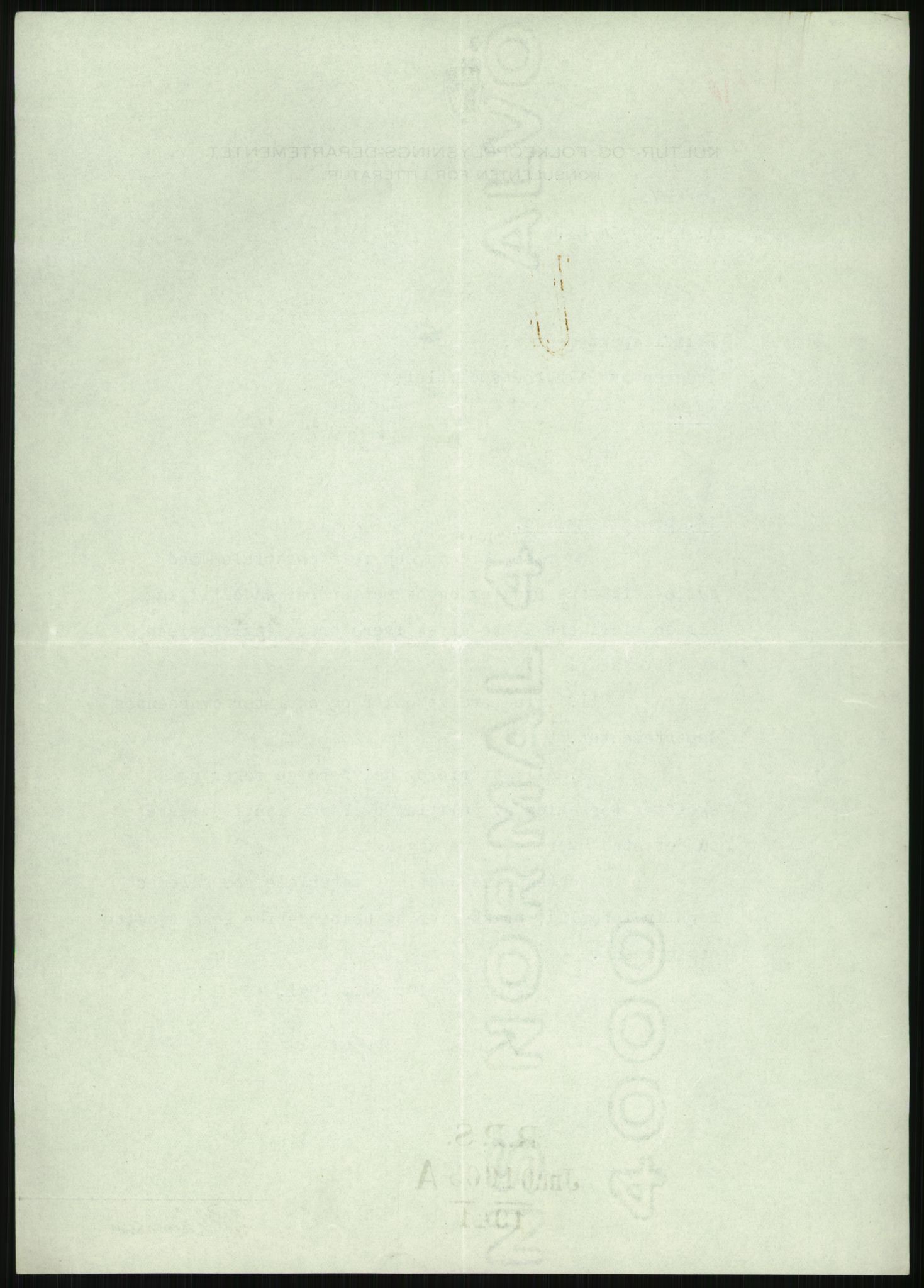 Statspolitiet - Hovedkontoret / Osloavdelingen, AV/RA-S-1329/F/L0091: Beslaglagt litteratur, 1941-1943, s. 1026