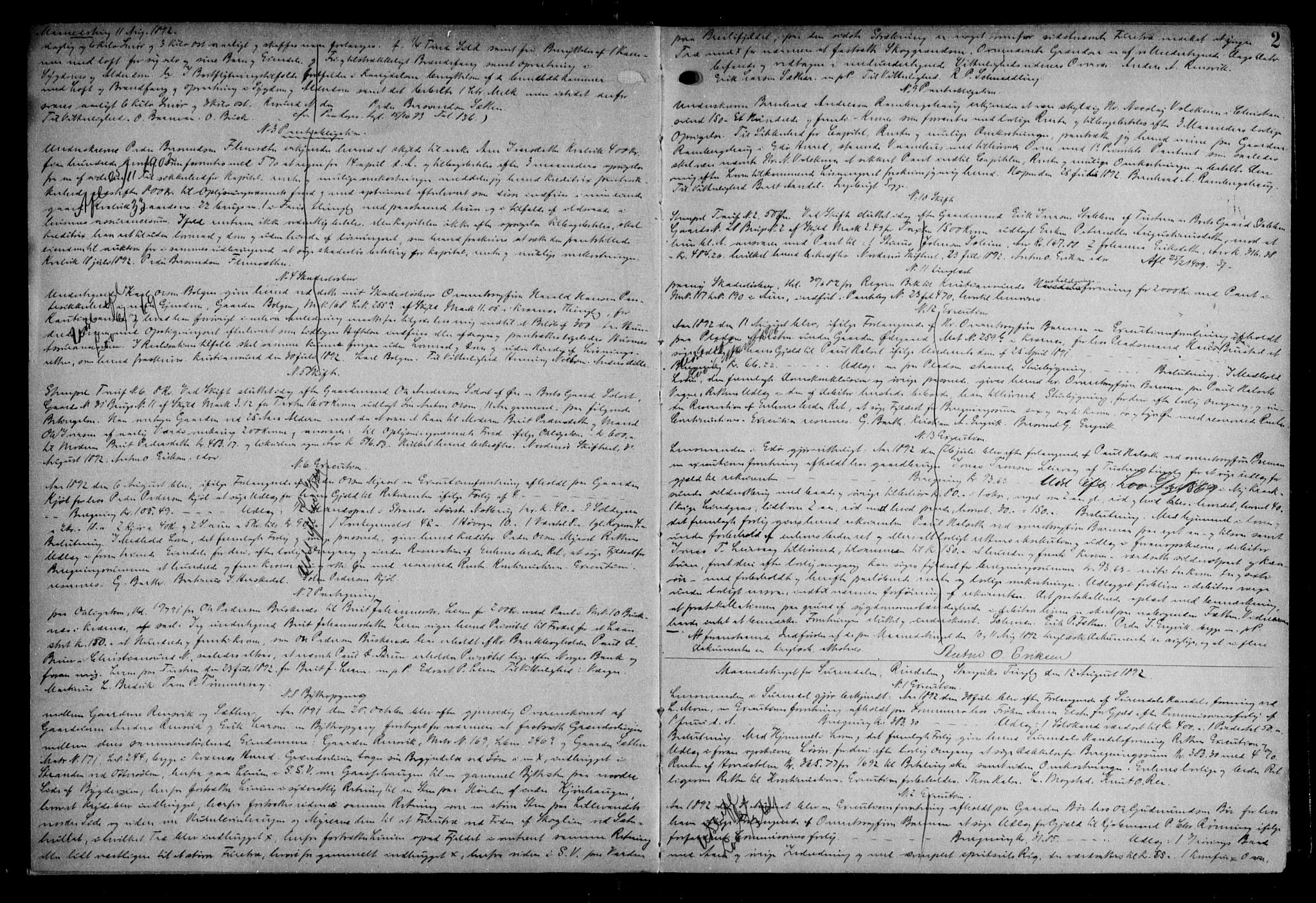 Nordmøre sorenskriveri, SAT/A-4132/1/2/2Ca/L0037: Pantebok nr. 27, 1892-1894, s. 2