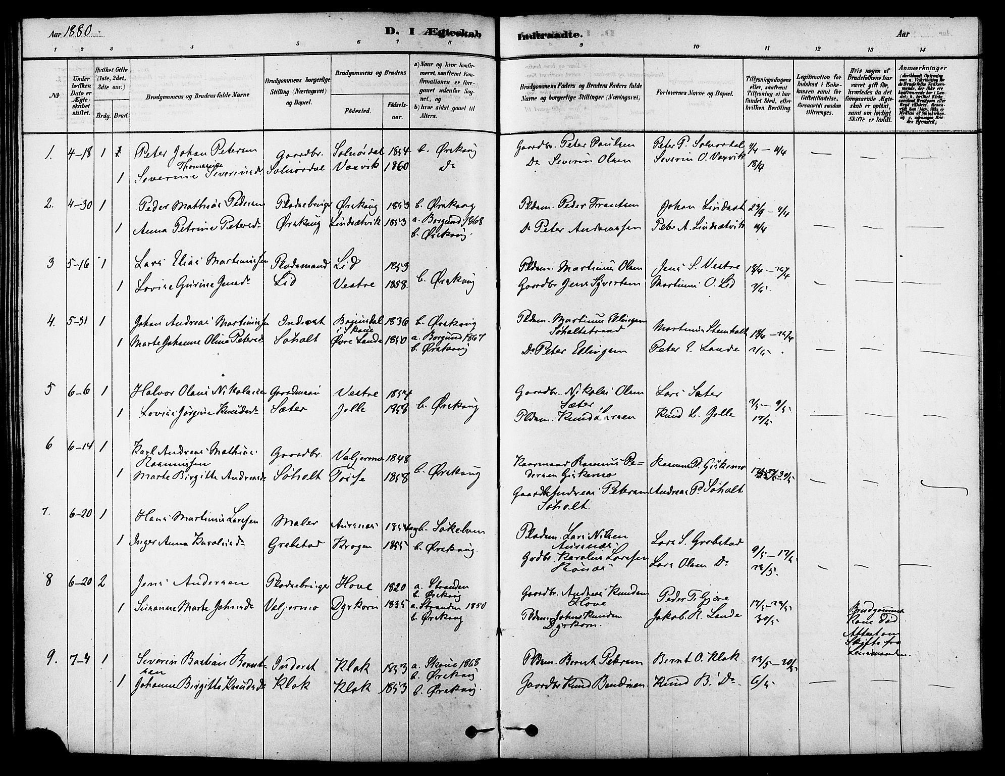 Ministerialprotokoller, klokkerbøker og fødselsregistre - Møre og Romsdal, AV/SAT-A-1454/522/L0315: Ministerialbok nr. 522A10, 1878-1890