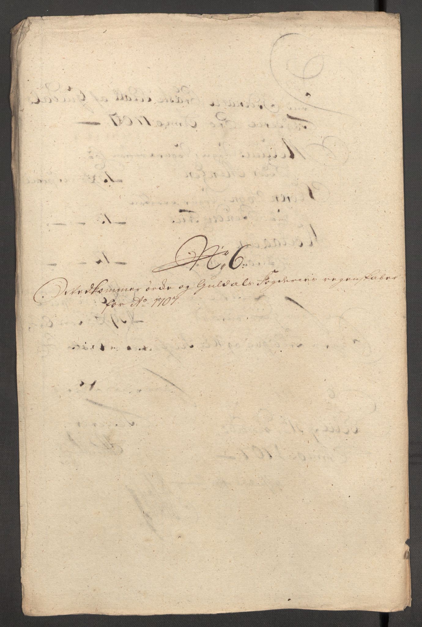 Rentekammeret inntil 1814, Reviderte regnskaper, Fogderegnskap, RA/EA-4092/R60/L3957: Fogderegnskap Orkdal og Gauldal, 1707, s. 203