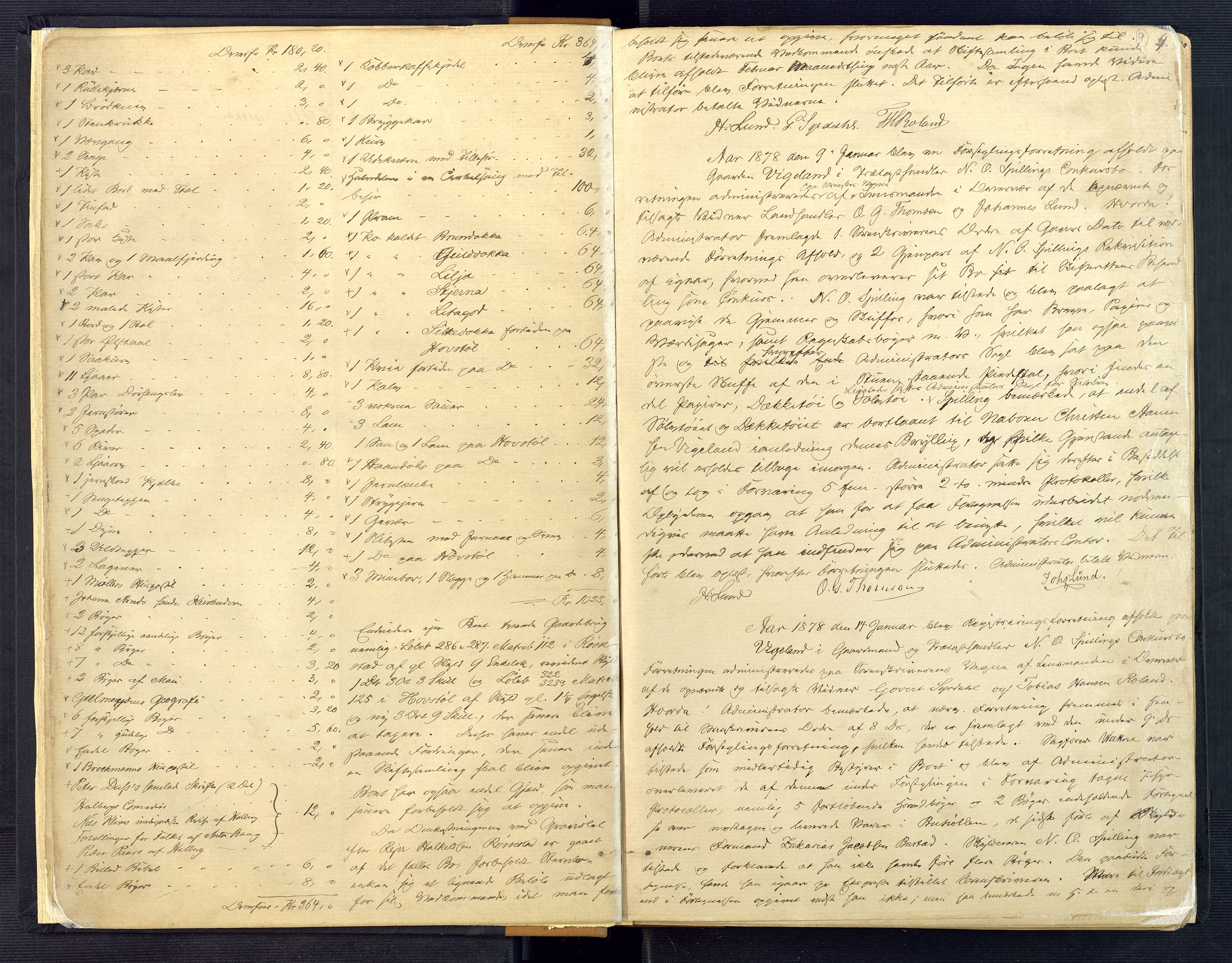 Mandal sorenskriveri, AV/SAK-1221-0005/001/H/Hc/L0063: Skifteregistreringsprotokoll nr 19 Sør-Audnedal, 1875-1900, s. 9