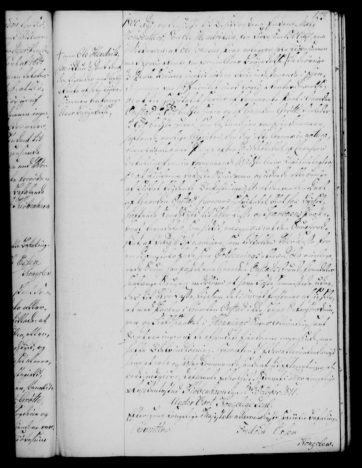 Rentekammeret, Kammerkanselliet, RA/EA-3111/G/Gg/Gga/L0020: Norsk ekspedisjonsprotokoll med register (merket RK 53.20), 1811-1814, s. 123