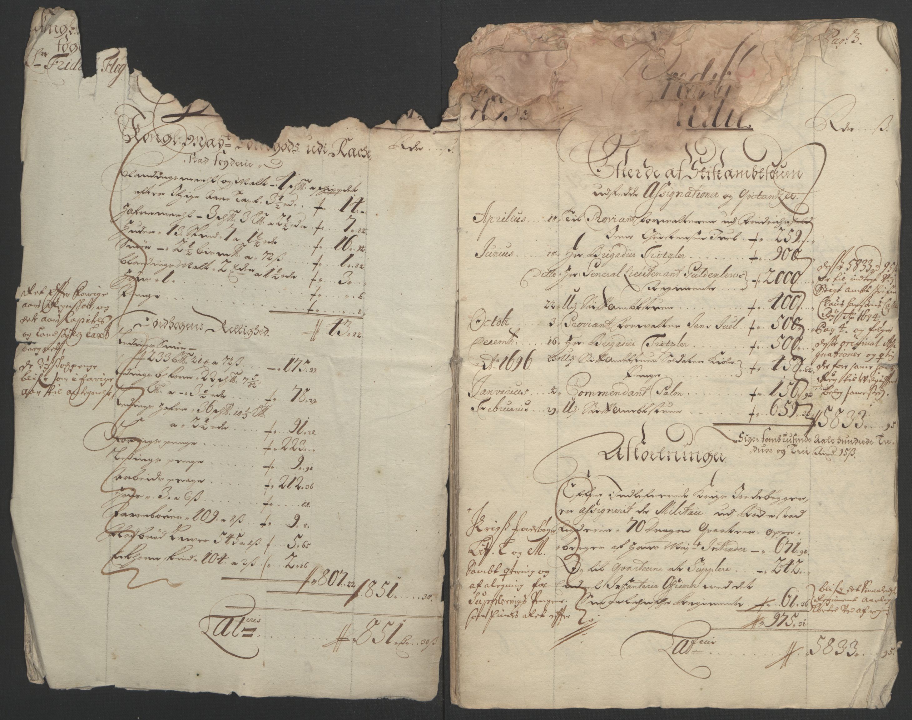Rentekammeret inntil 1814, Reviderte regnskaper, Fogderegnskap, RA/EA-4092/R07/L0285: Fogderegnskap Rakkestad, Heggen og Frøland, 1695, s. 6
