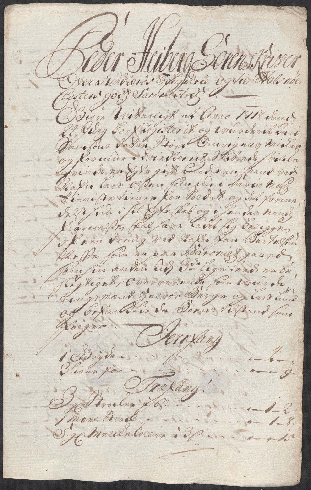 Rentekammeret inntil 1814, Reviderte regnskaper, Fogderegnskap, RA/EA-4092/R48/L2995: Fogderegnskap Sunnhordland og Hardanger, 1718, s. 146