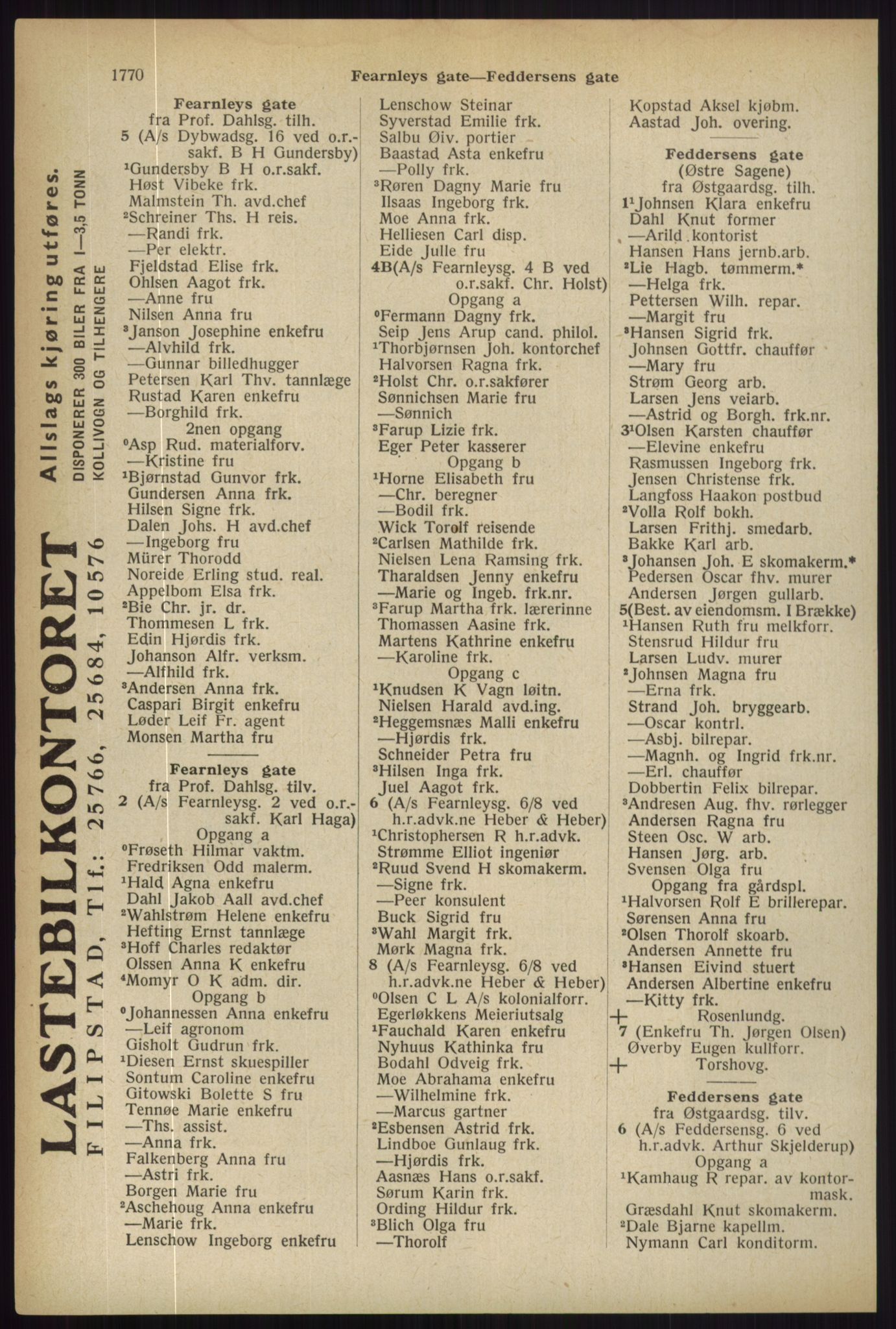 Kristiania/Oslo adressebok, PUBL/-, 1936, s. 1770