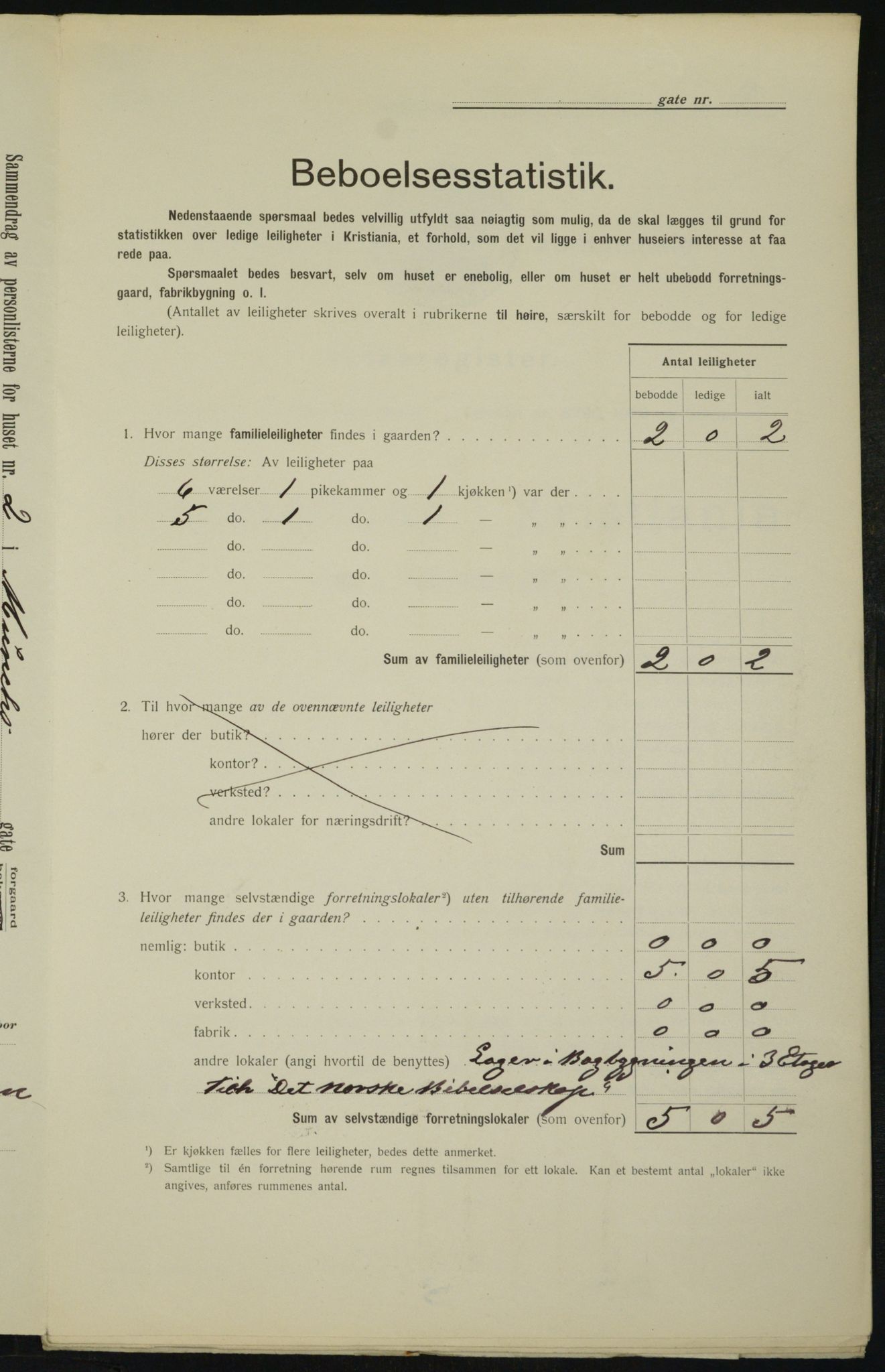 OBA, Kommunal folketelling 1.2.1912 for Kristiania, 1912, s. 67131