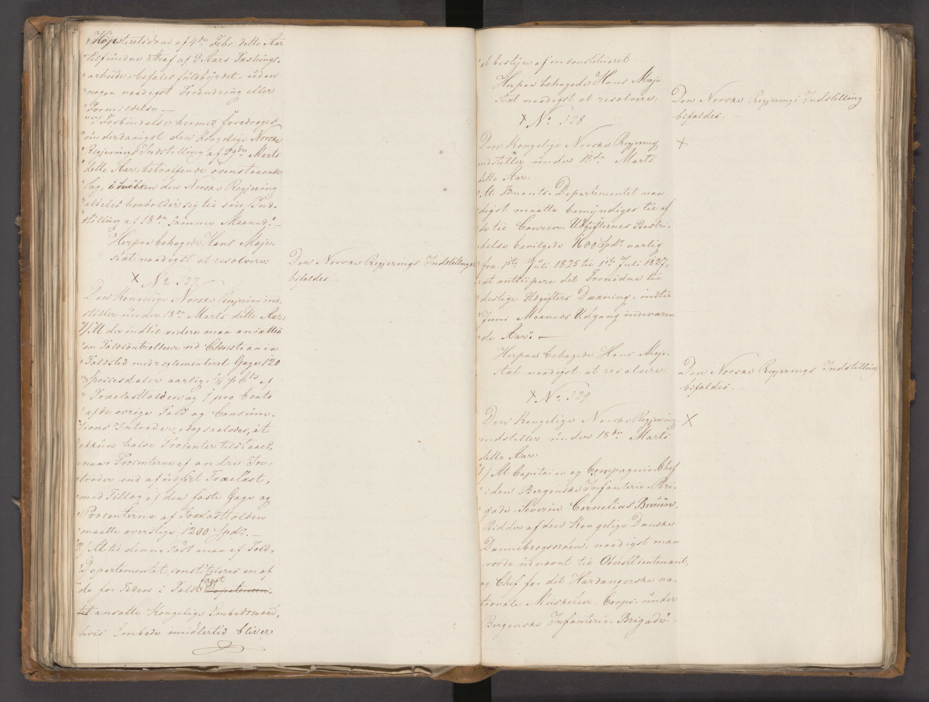 Statsrådssekretariatet, AV/RA-S-1001/A/Ab/L0020: Kgl. res. nr. 1-579, 1. halvår, 1825