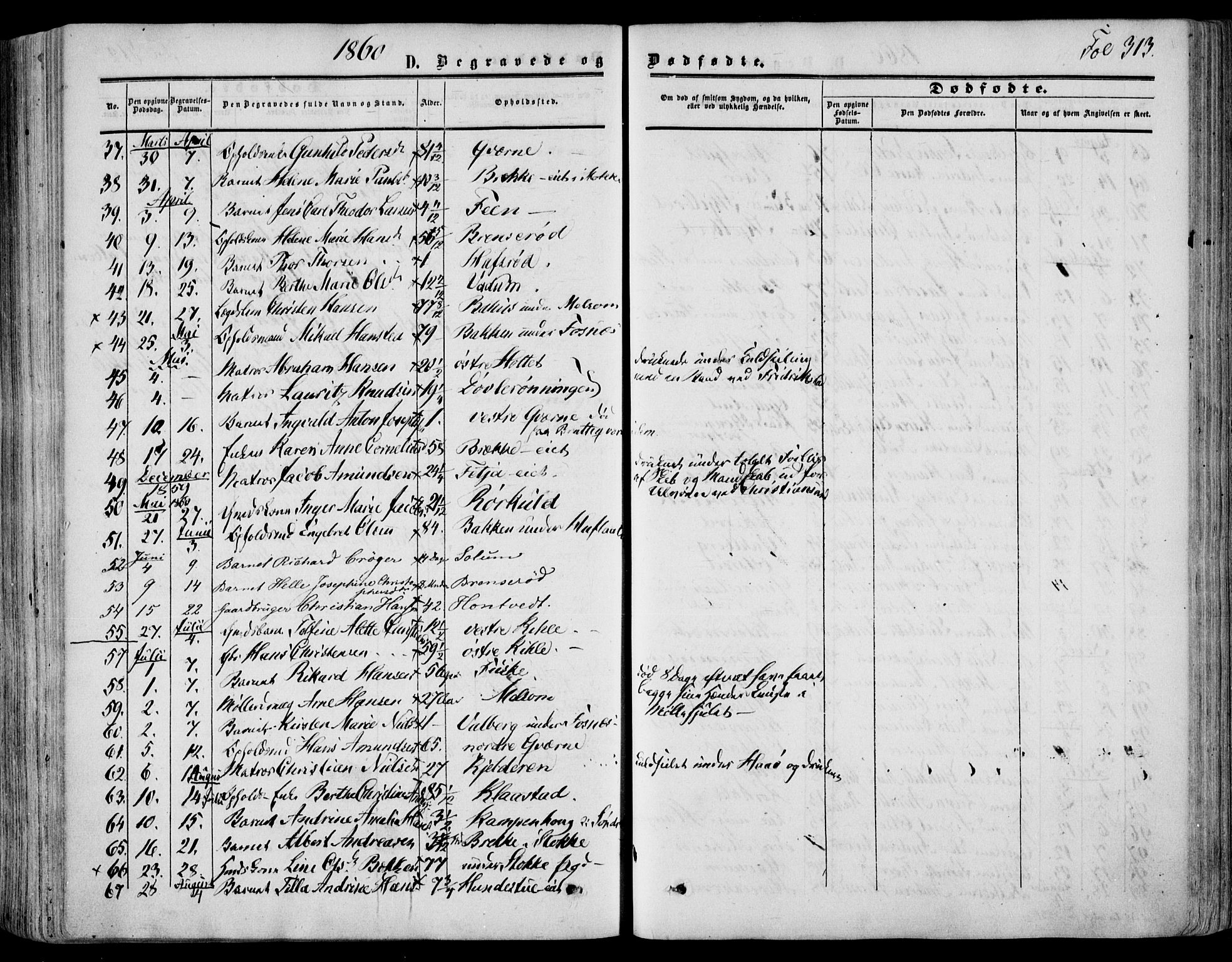 Stokke kirkebøker, AV/SAKO-A-320/F/Fa/L0008: Ministerialbok nr. I 8, 1858-1871, s. 313