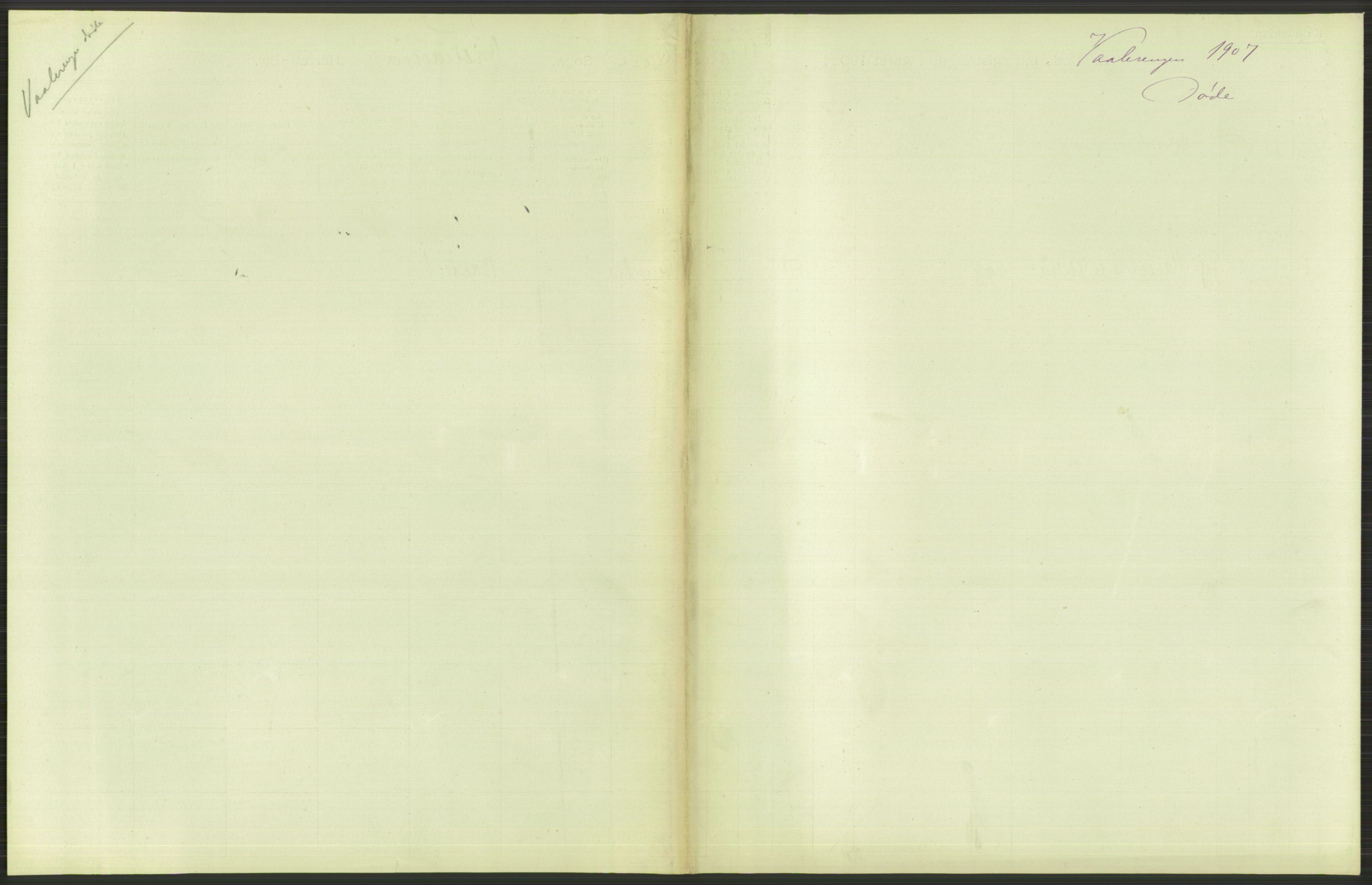 Statistisk sentralbyrå, Sosiodemografiske emner, Befolkning, AV/RA-S-2228/D/Df/Dfa/Dfae/L0009: Kristiania: Døde, 1907, s. 497