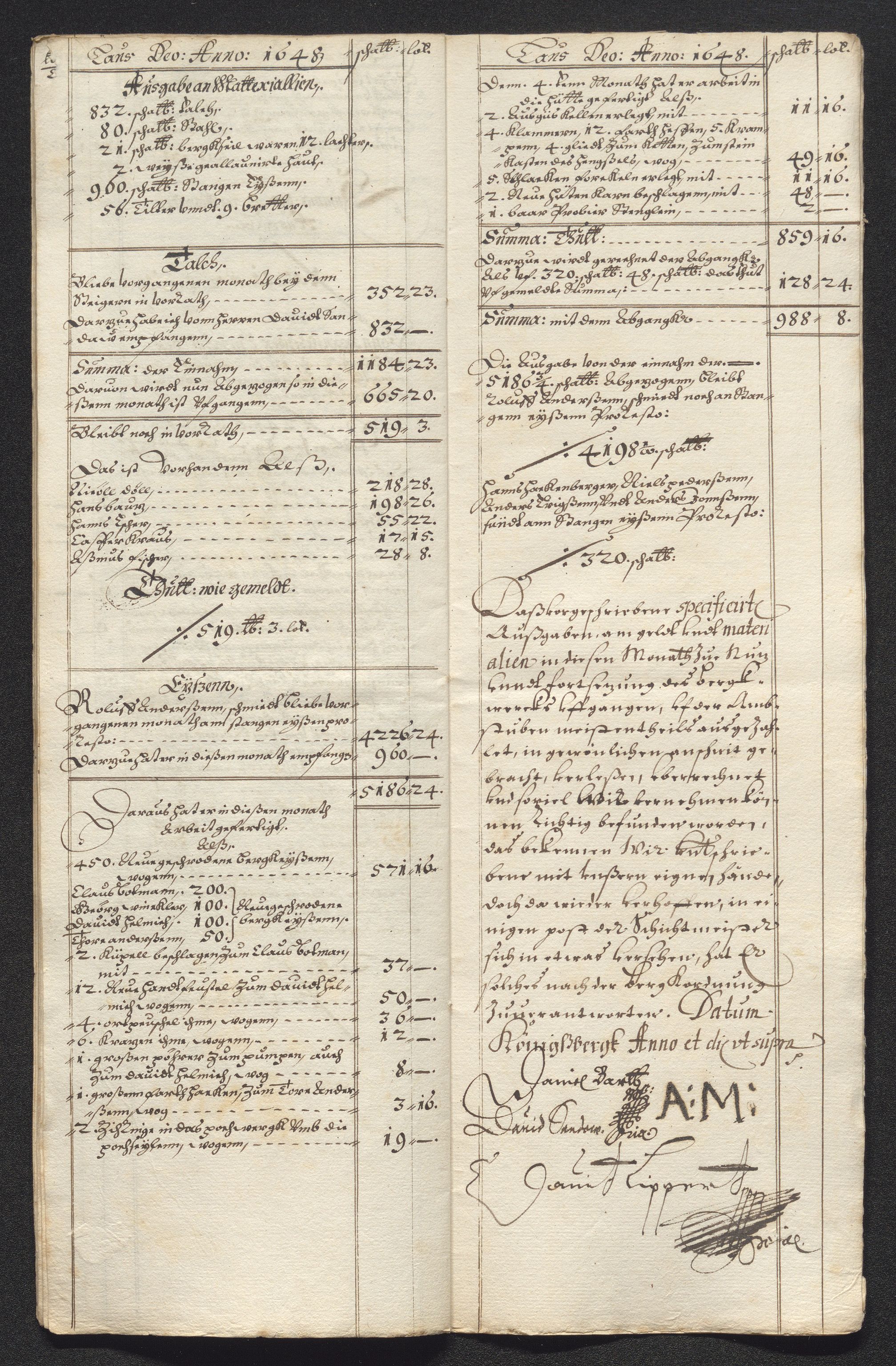 Kongsberg Sølvverk 1623-1816, AV/SAKO-EA-3135/001/D/Dc/Dcd/L0022: Utgiftsregnskap for gruver m.m., 1647-1648, s. 654