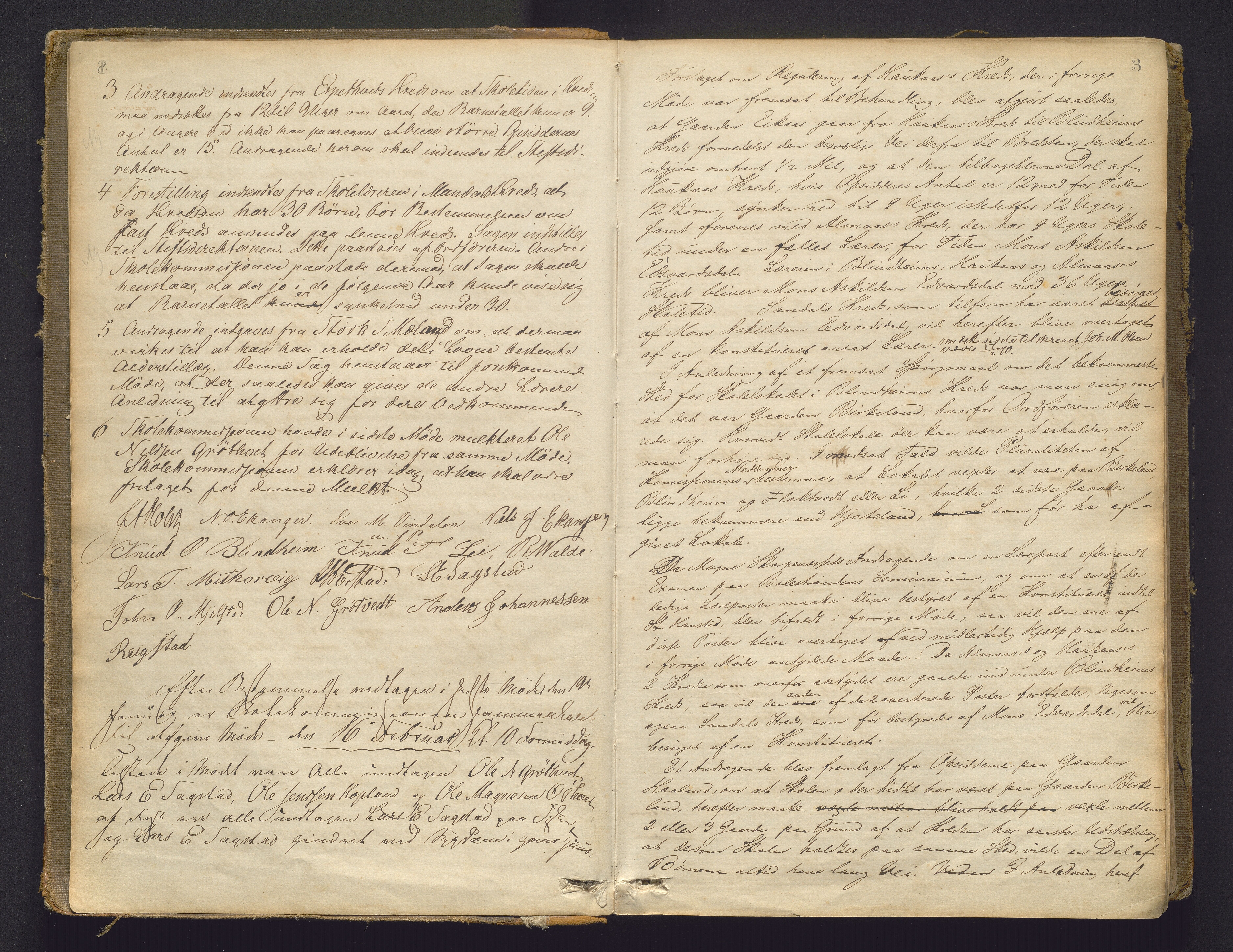 Hamre kommune. Skulestyret, IKAH/1254-211/A/Aa/L0001: Møtebok for Hamre skulestyre (og nytta som kopibok og postjournal, sjå innhold), 1869-1923