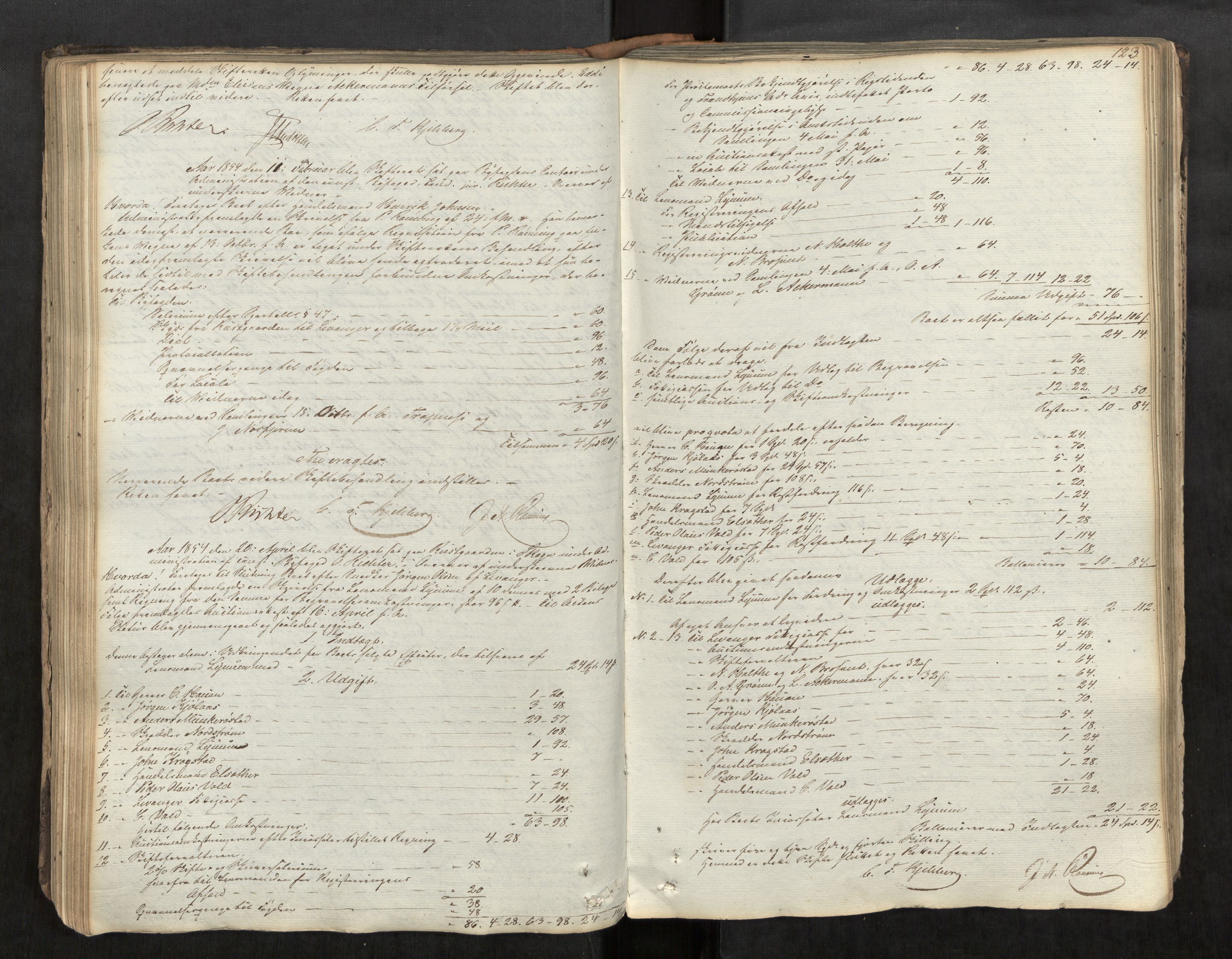 Stjør- og Verdal sorenskriveri, AV/SAT-A-4167/1/3/3A/L0060: Skifteprotokoll for Levanger, 1839-1871, s. 123