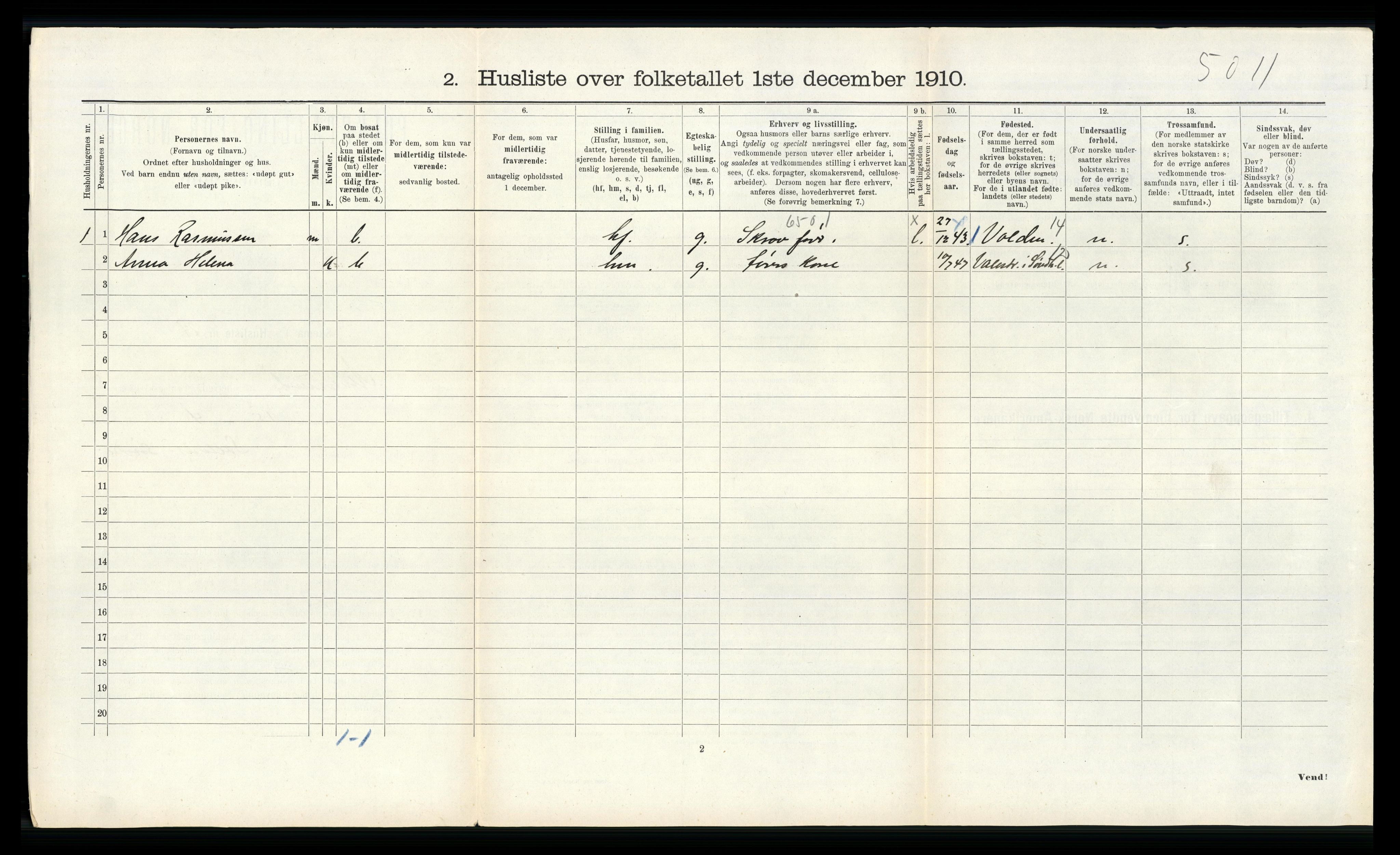 RA, Folketelling 1910 for 1257 Alversund herred, 1910, s. 617
