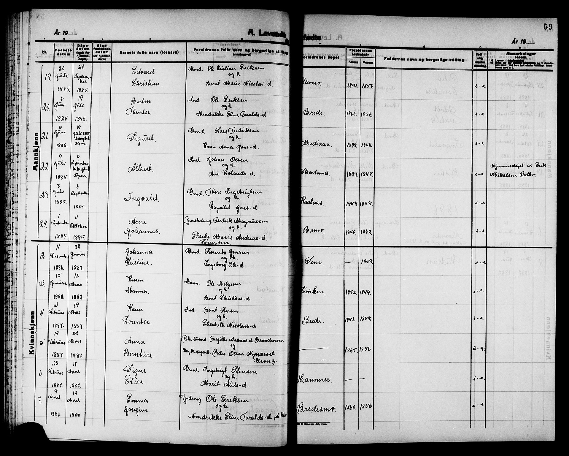 Ministerialprotokoller, klokkerbøker og fødselsregistre - Nord-Trøndelag, SAT/A-1458/749/L0486: Ministerialbok nr. 749D02, 1873-1887, s. 59