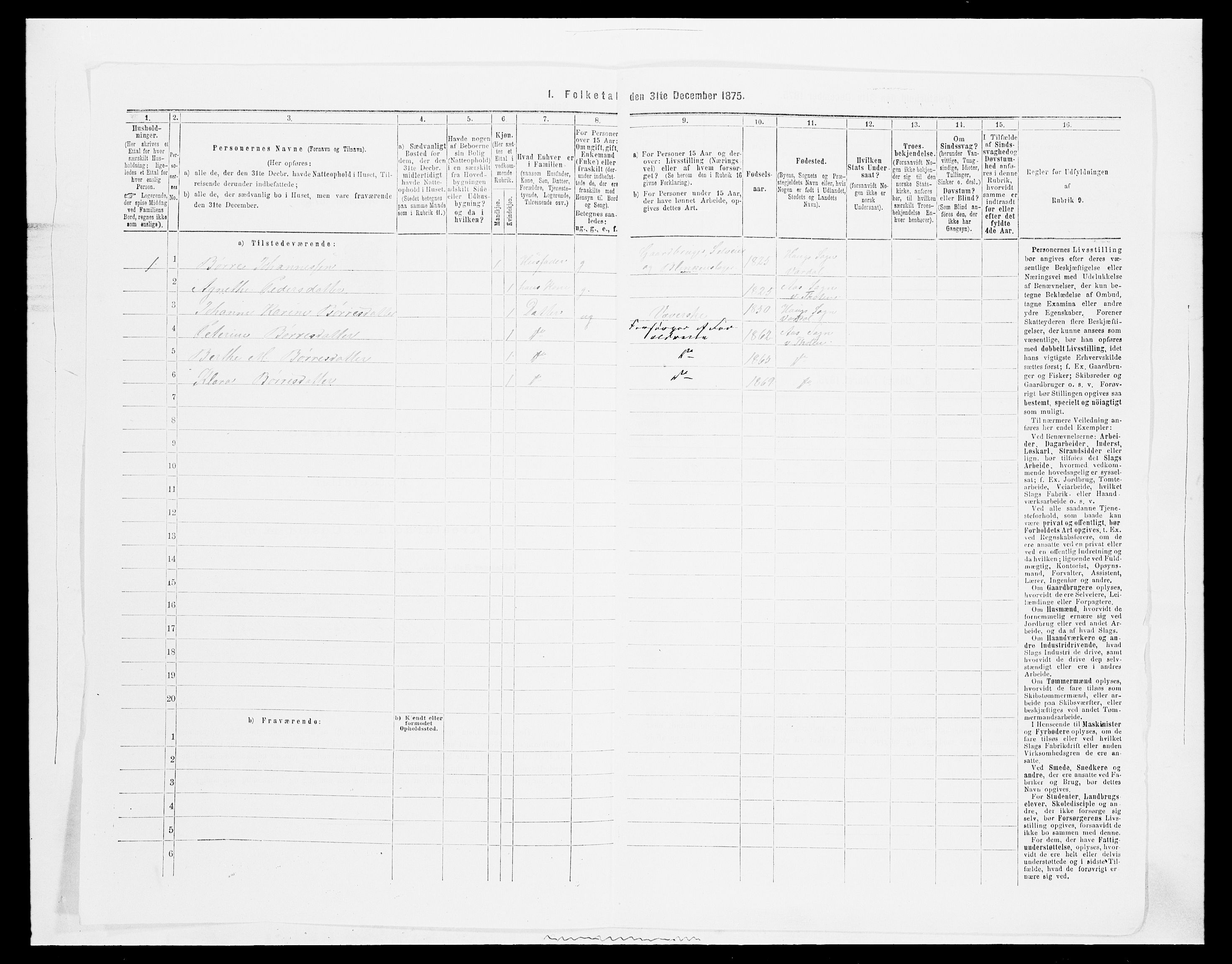 SAH, Folketelling 1875 for 0529P Vestre Toten prestegjeld, 1875, s. 423