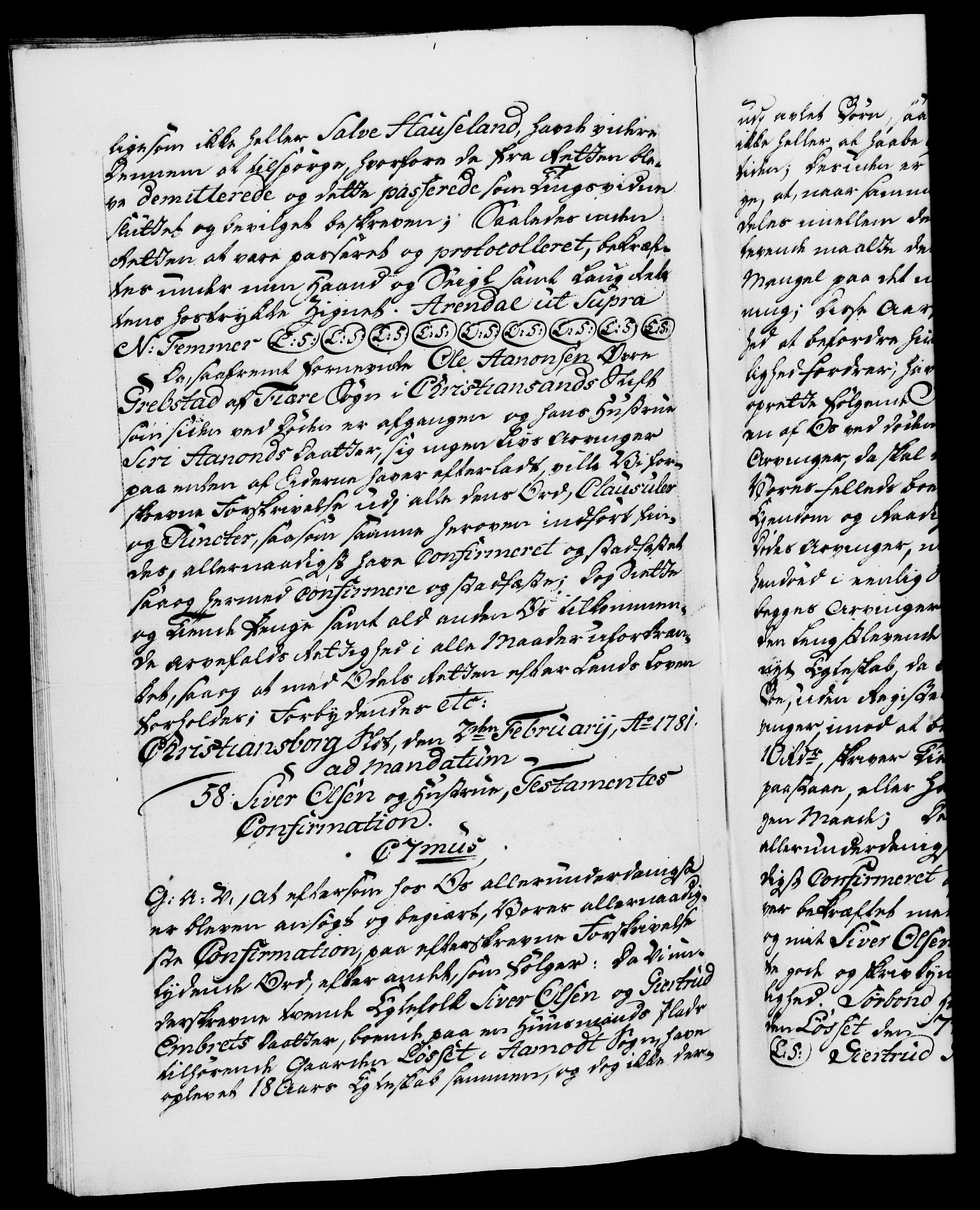 Danske Kanselli 1572-1799, AV/RA-EA-3023/F/Fc/Fca/Fcaa/L0048: Norske registre, 1779-1781, s. 487b