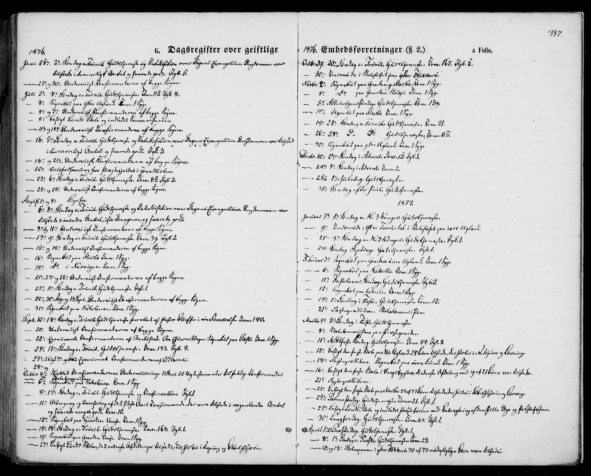 Oddernes sokneprestkontor, SAK/1111-0033/F/Fa/Faa/L0008: Ministerialbok nr. A 8, 1864-1880, s. 347