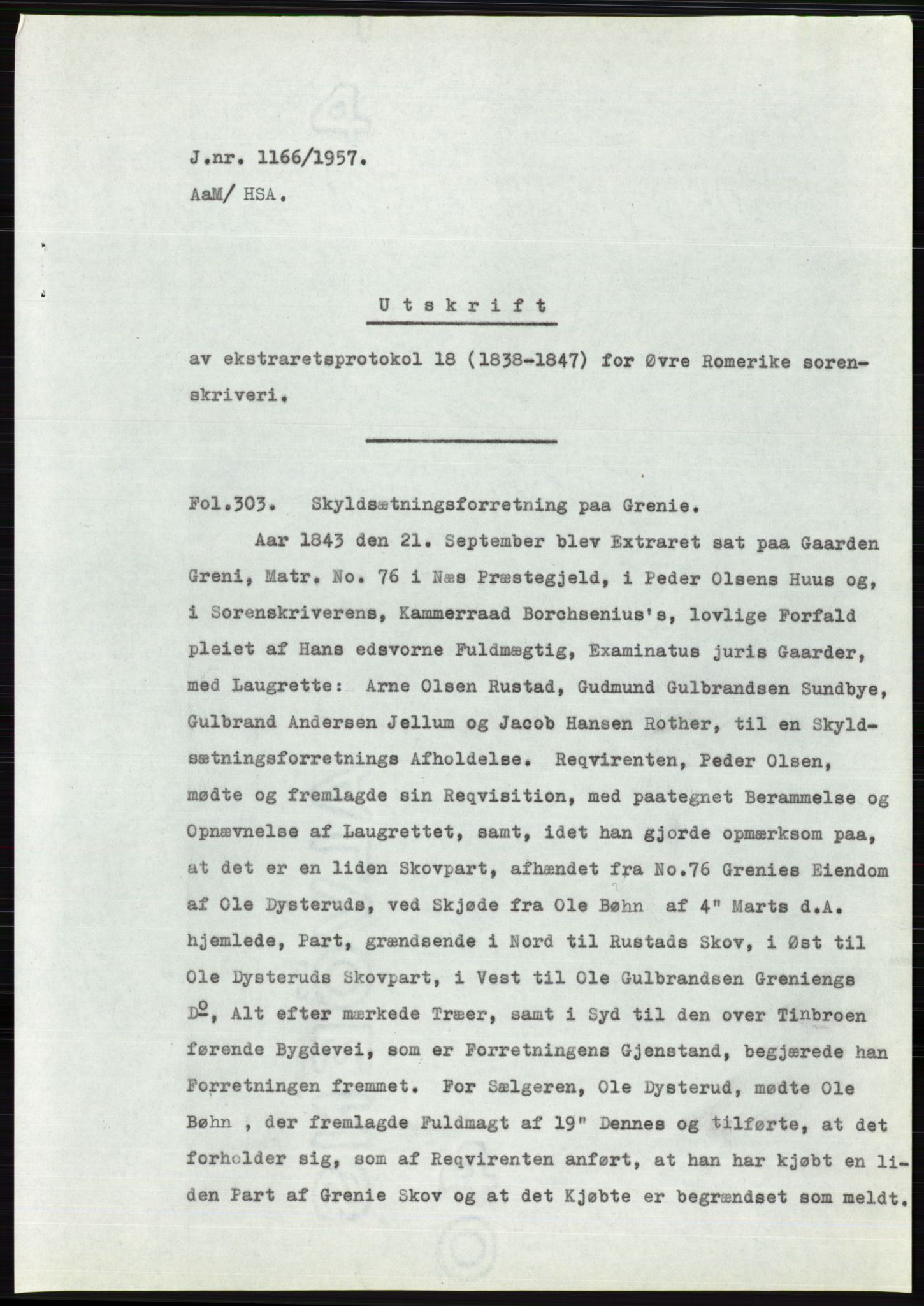 Statsarkivet i Oslo, SAO/A-10621/Z/Zd/L0007: Avskrifter, j.nr 804-1436/1957, 1957, s. 283