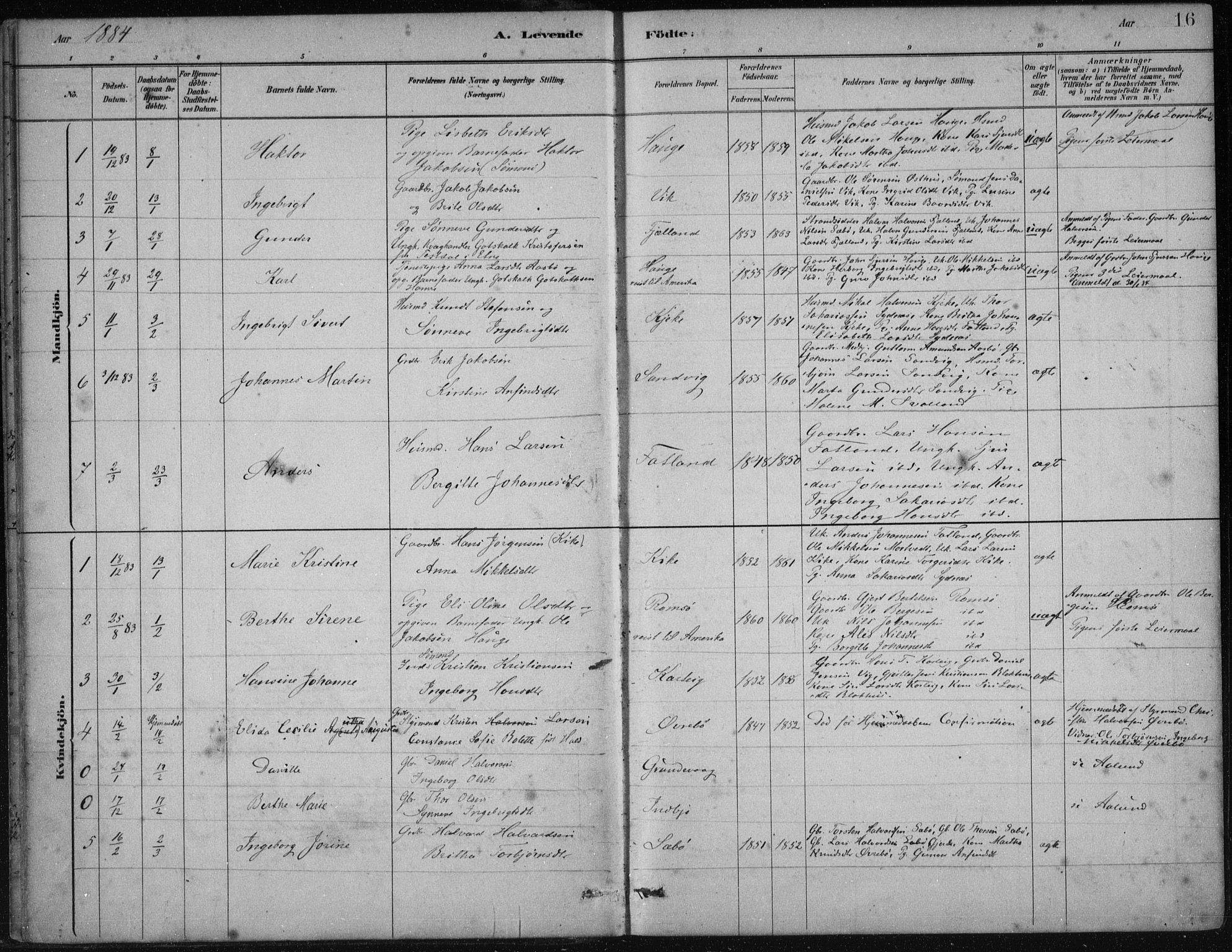 Fjelberg sokneprestembete, AV/SAB-A-75201/H/Haa: Ministerialbok nr. B  1, 1879-1919, s. 16