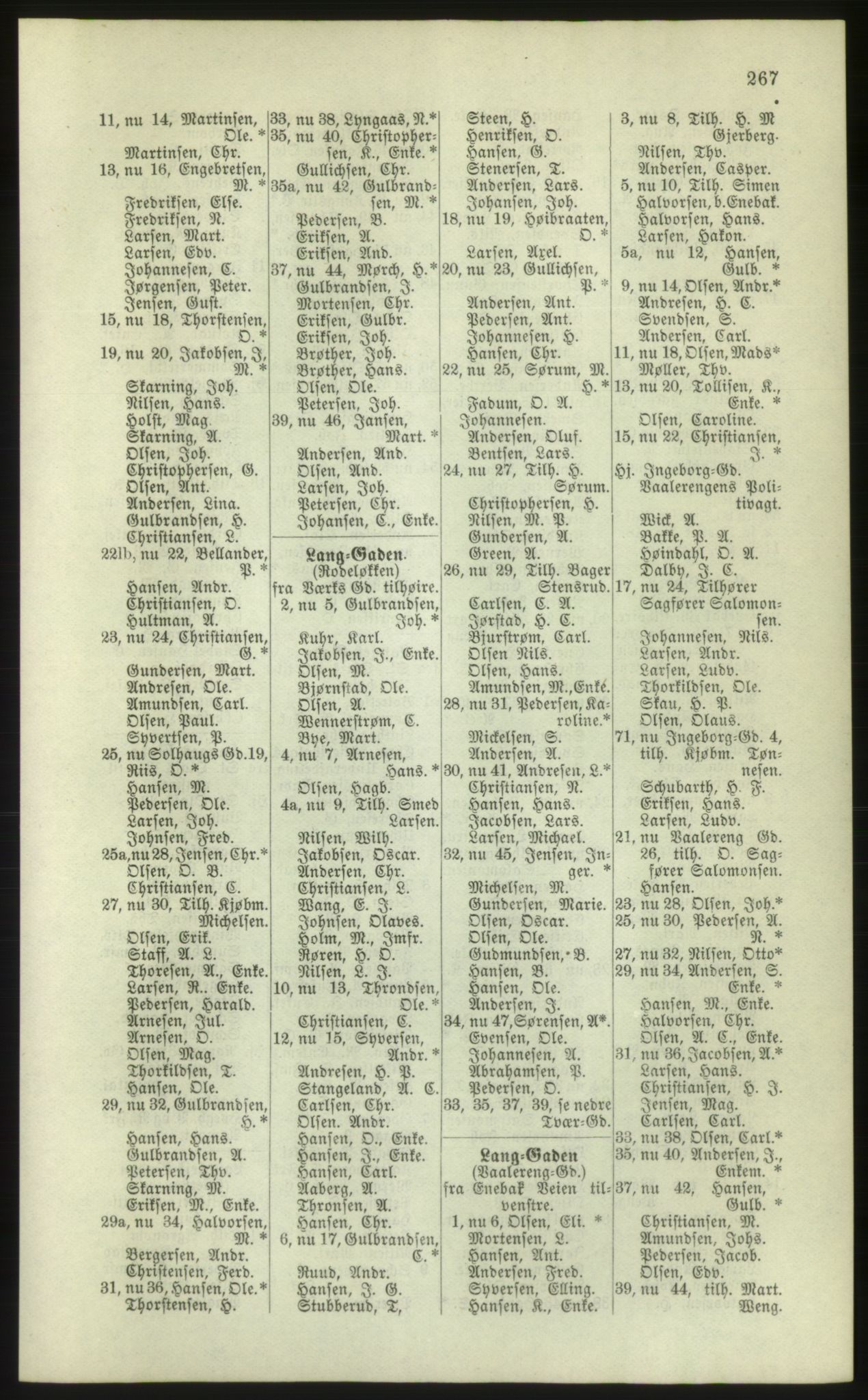 Kristiania/Oslo adressebok, PUBL/-, 1881, s. 267