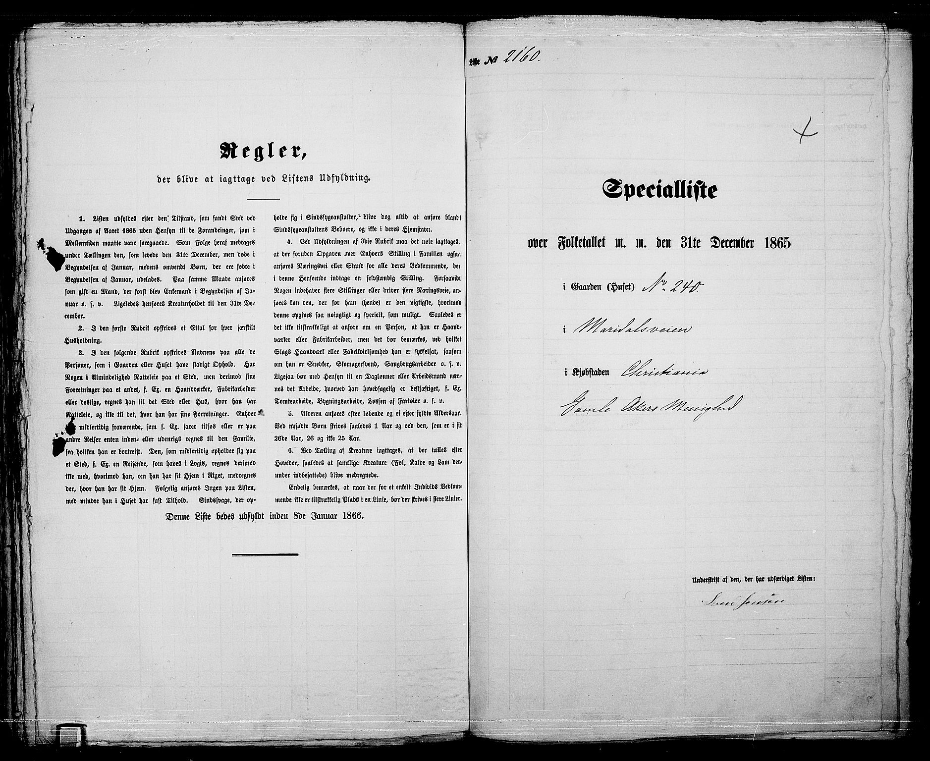 RA, Folketelling 1865 for 0301 Kristiania kjøpstad, 1865, s. 4816