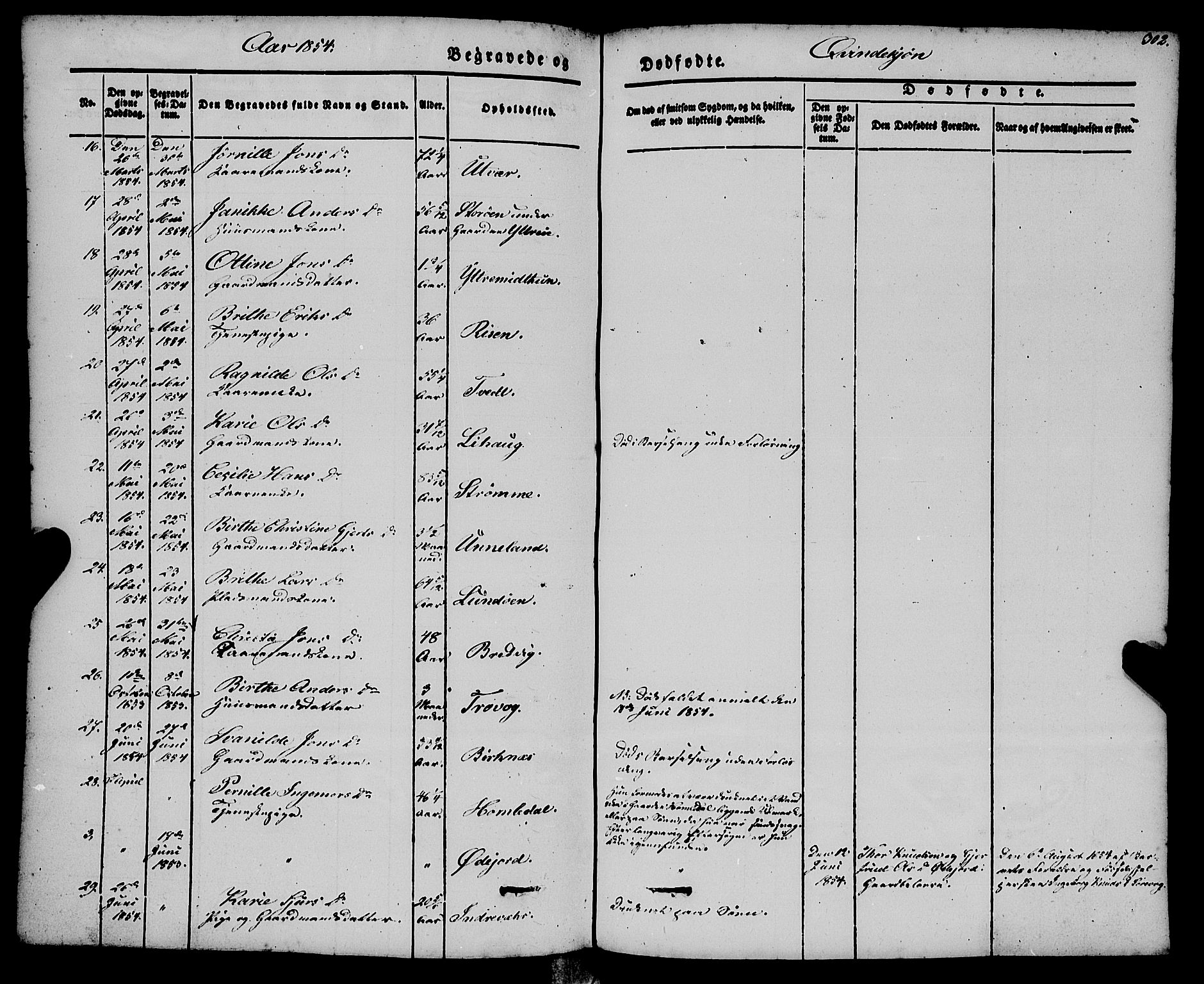 Gulen sokneprestembete, AV/SAB-A-80201/H/Haa/Haaa/L0021: Ministerialbok nr. A 21, 1848-1858, s. 302