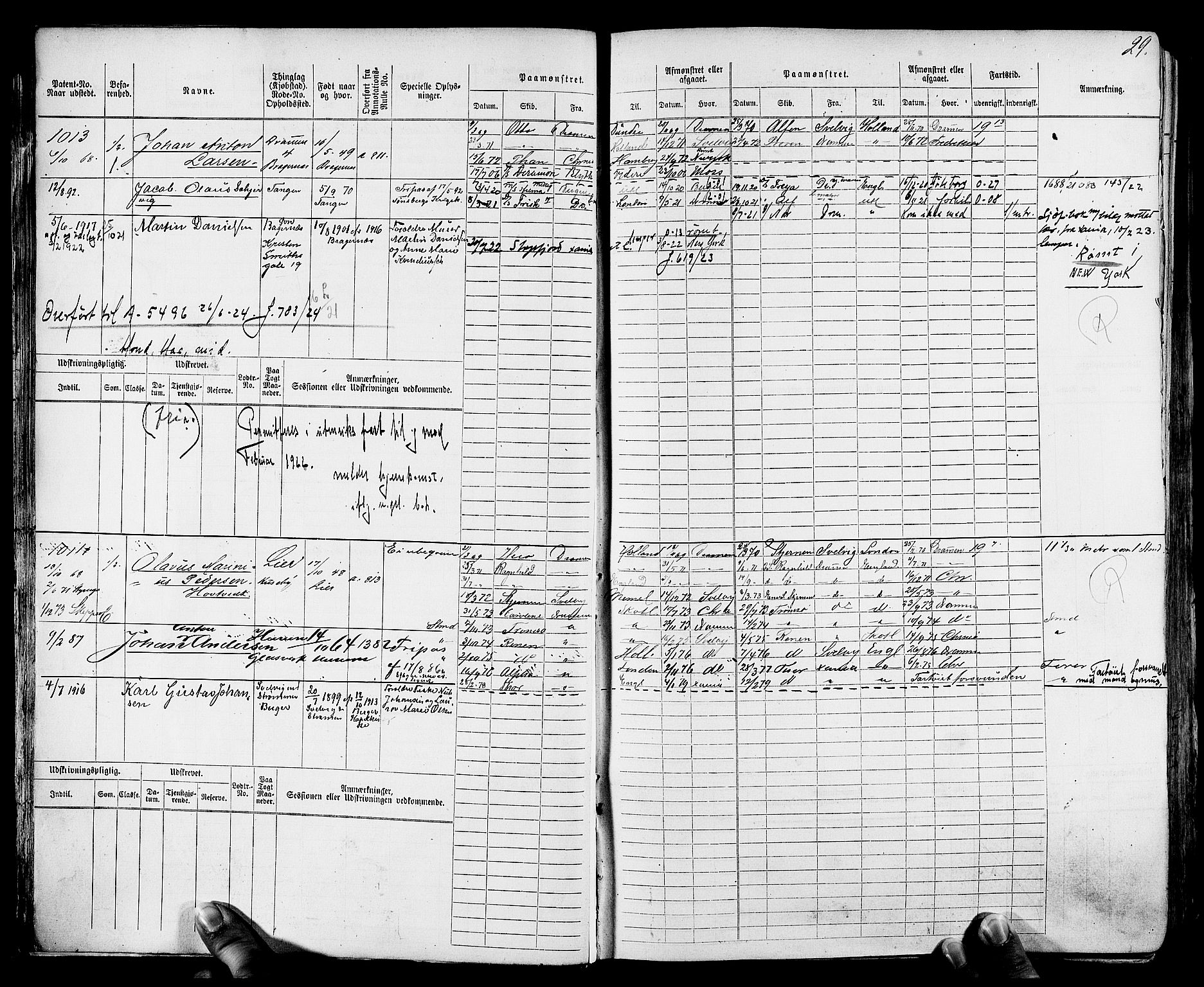 Drammen innrulleringsdistrikt, AV/SAKO-A-781/F/Fc/L0002: Hovedrulle, 1869, s. 32