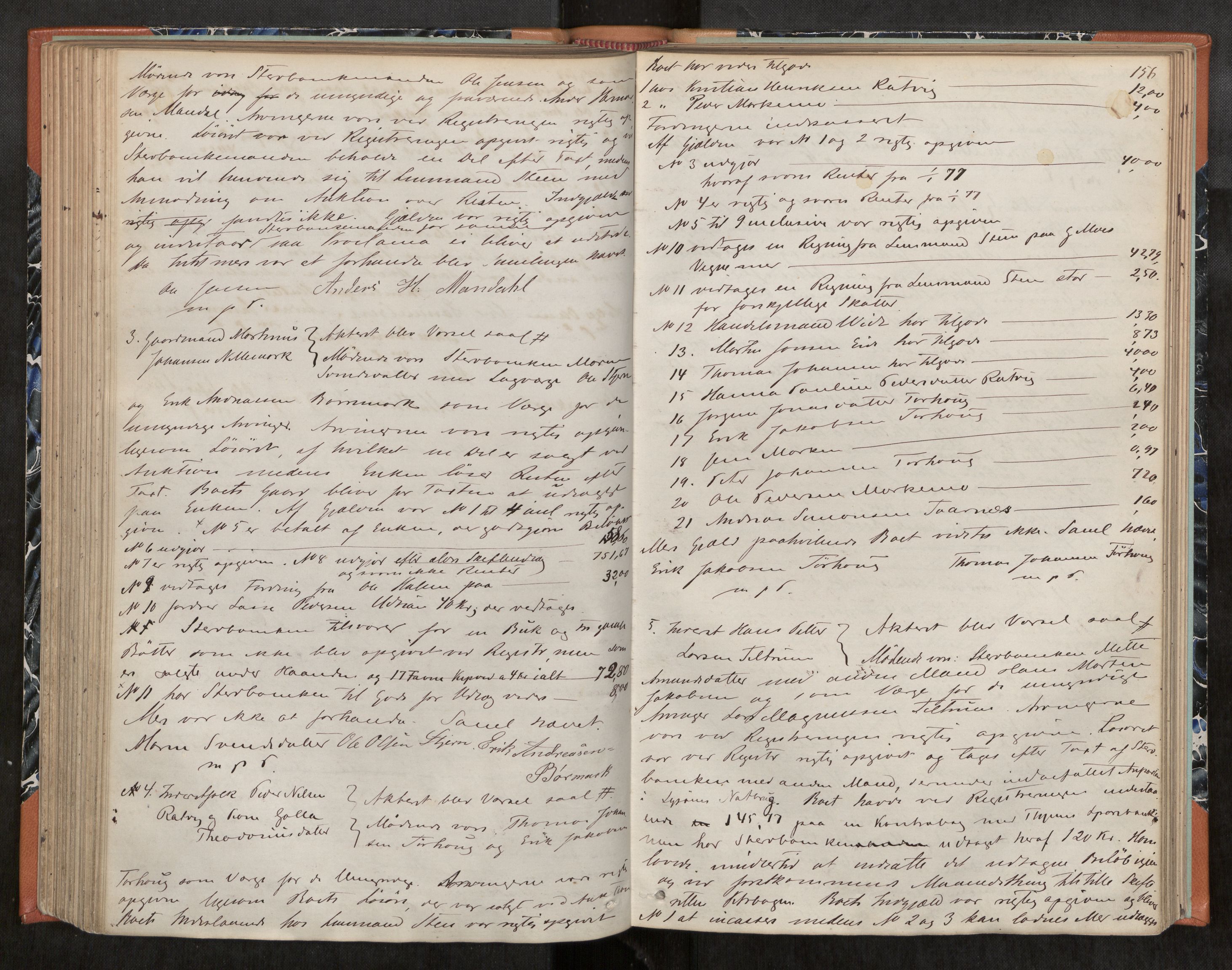 Fosen sorenskriveri, AV/SAT-A-1107/1/3/3B/L0004: Skiftebehandlingsprotokoll, 1868-1888, s. 156