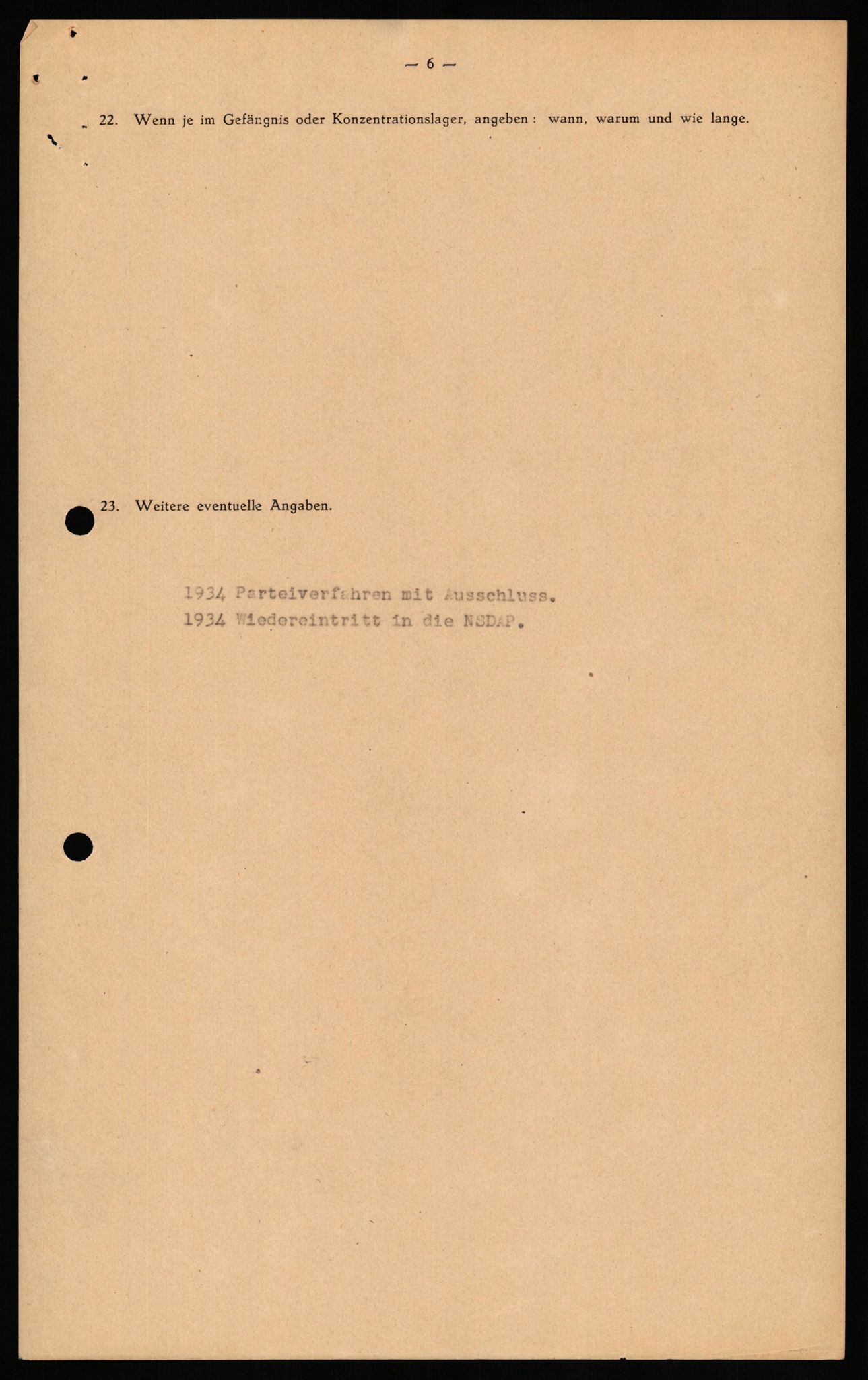 Forsvaret, Forsvarets overkommando II, AV/RA-RAFA-3915/D/Db/L0026: CI Questionaires. Tyske okkupasjonsstyrker i Norge. Tyskere., 1945-1946, s. 493